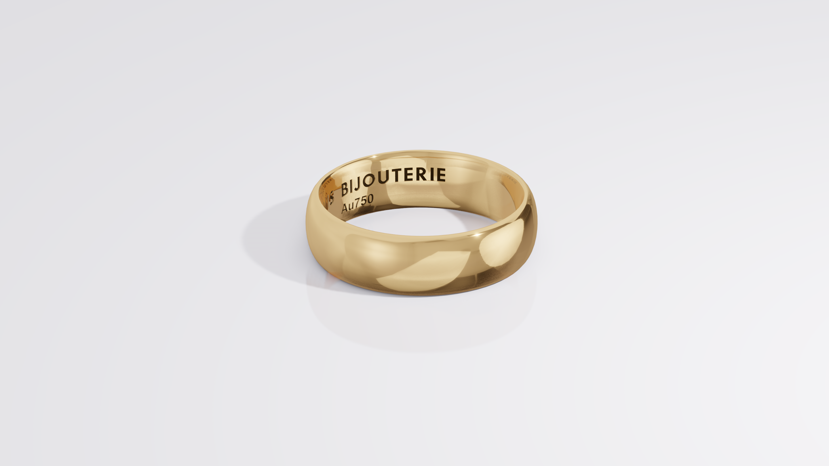 5mm Cigar Band Yellow Gold