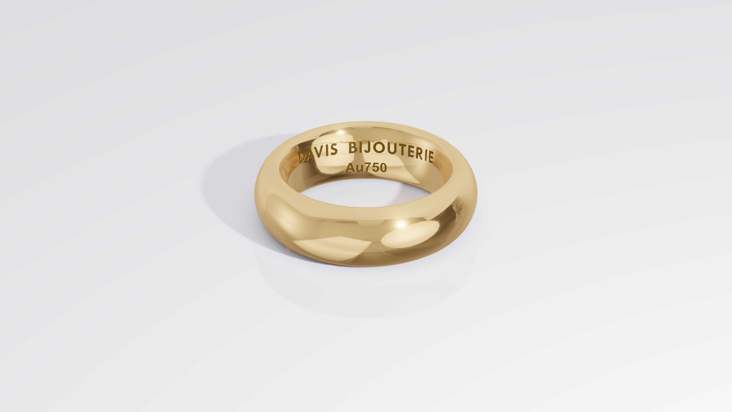 Ripple 1 Band Yellow Gold