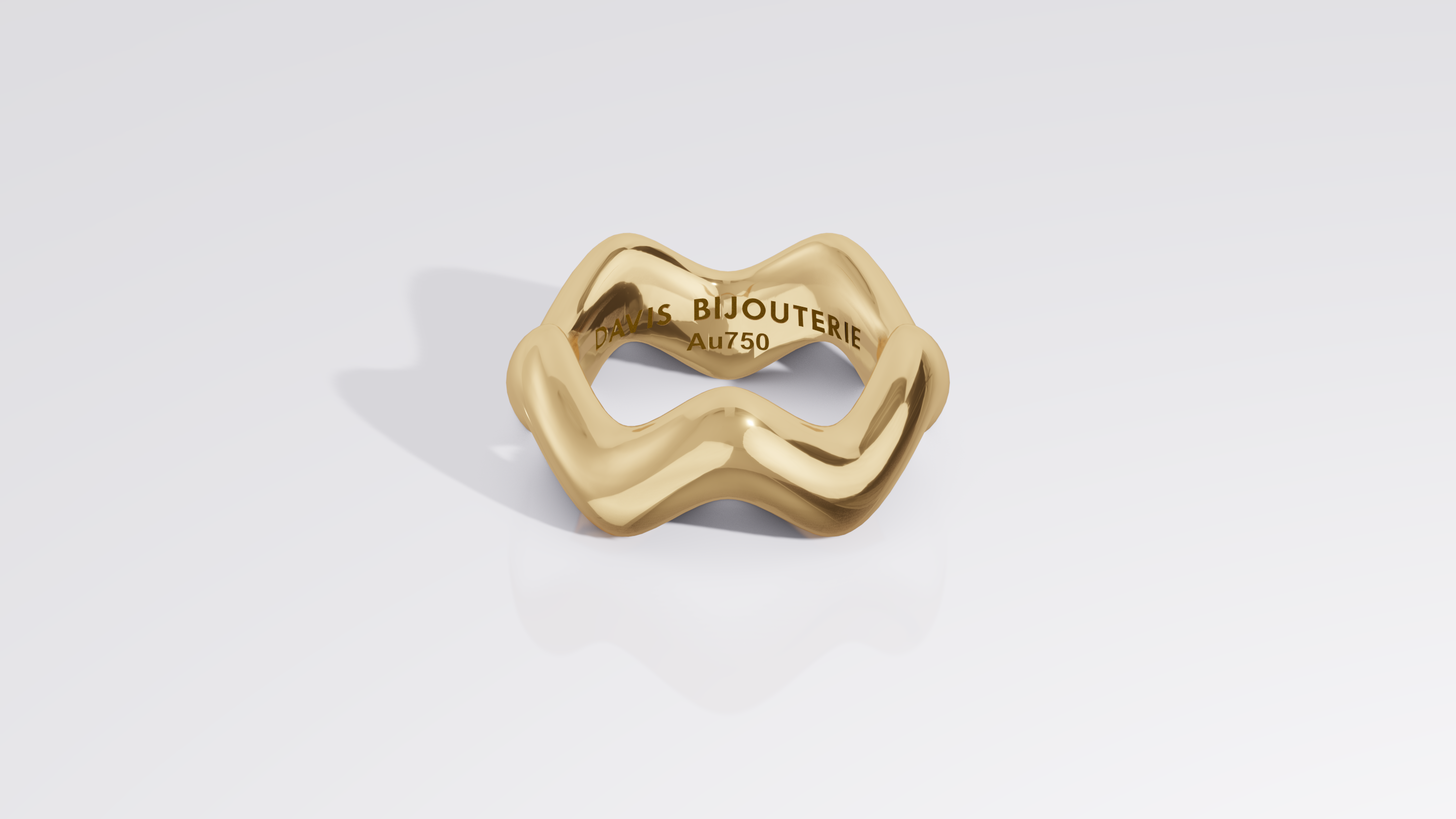 Ripple 5 Band Yellow Gold