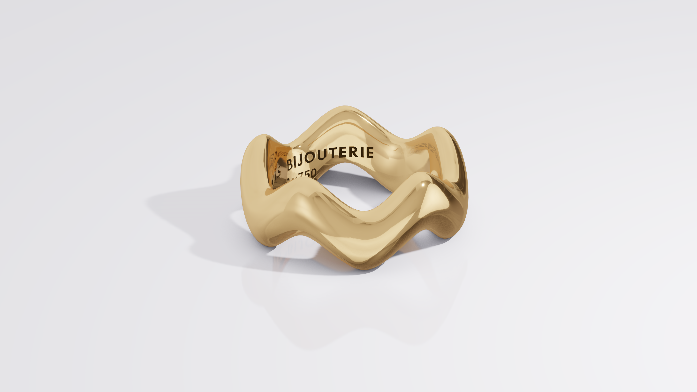 Ripple 5 Band Yellow Gold
