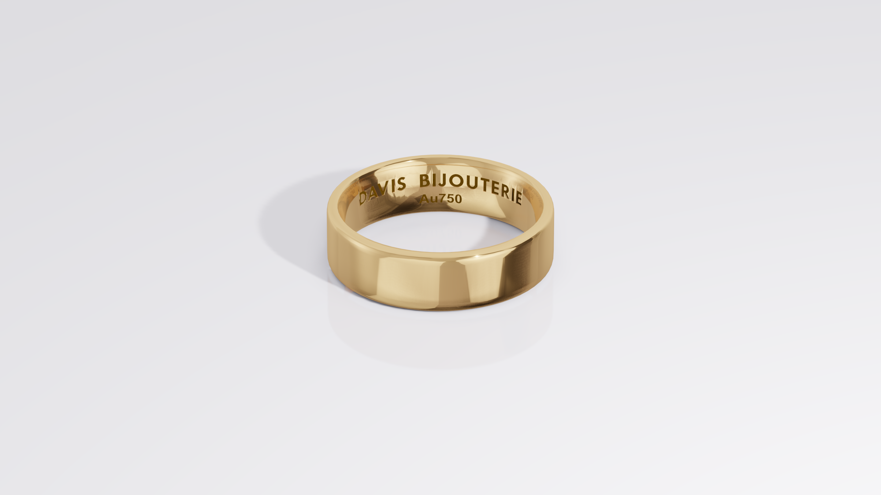 5mm Flat Band Yellow Gold