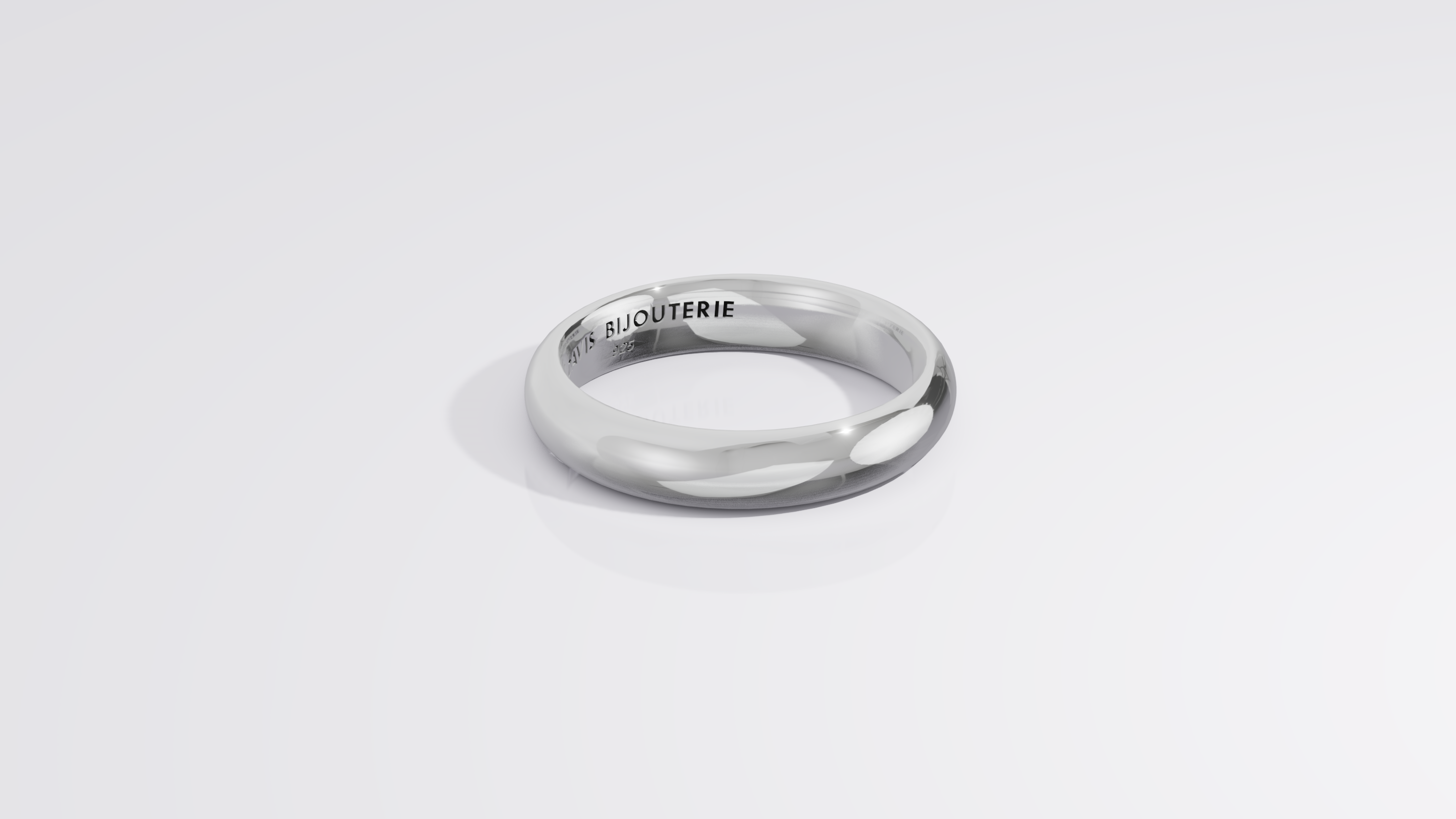 Petite Ripple 1 Band Sterling Silver