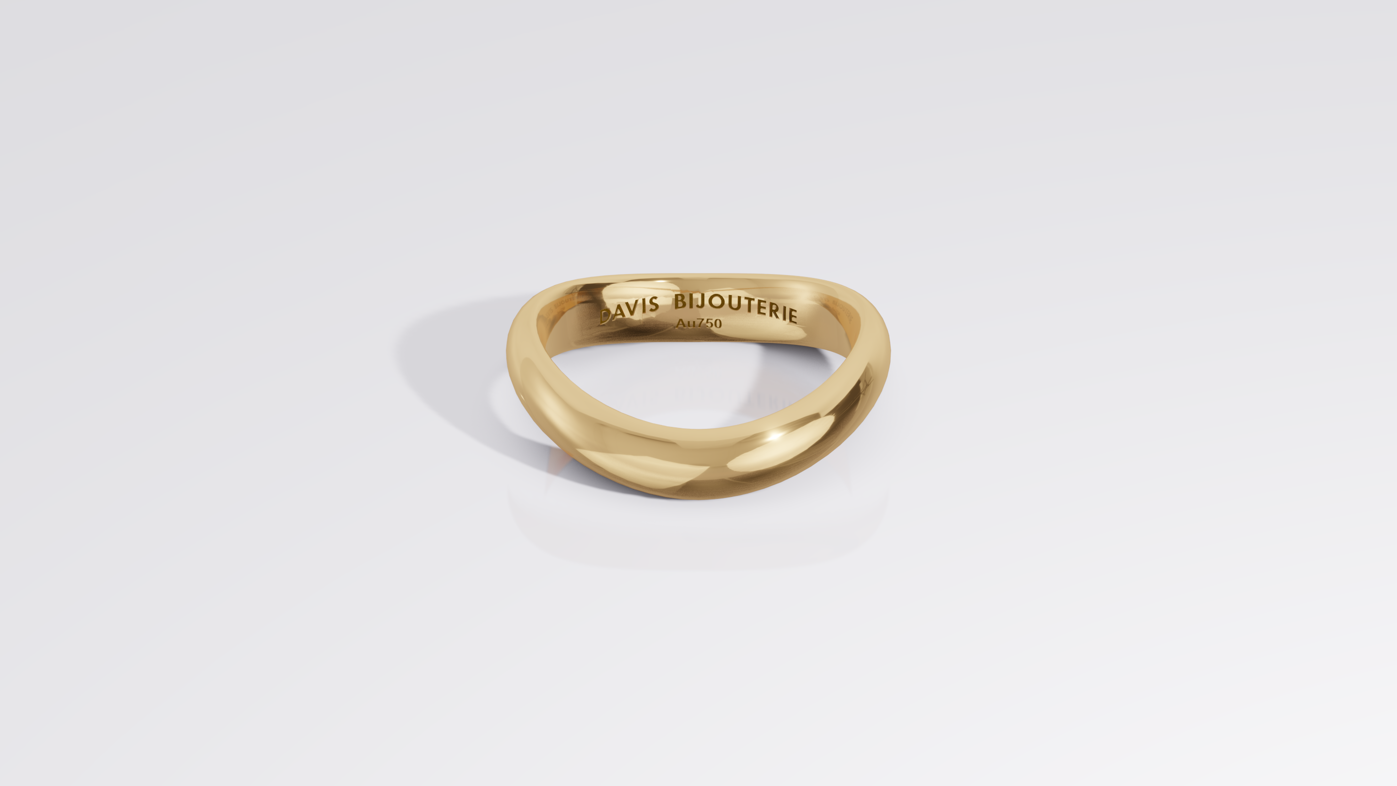 Petite Ripple 2 Band Yellow Gold