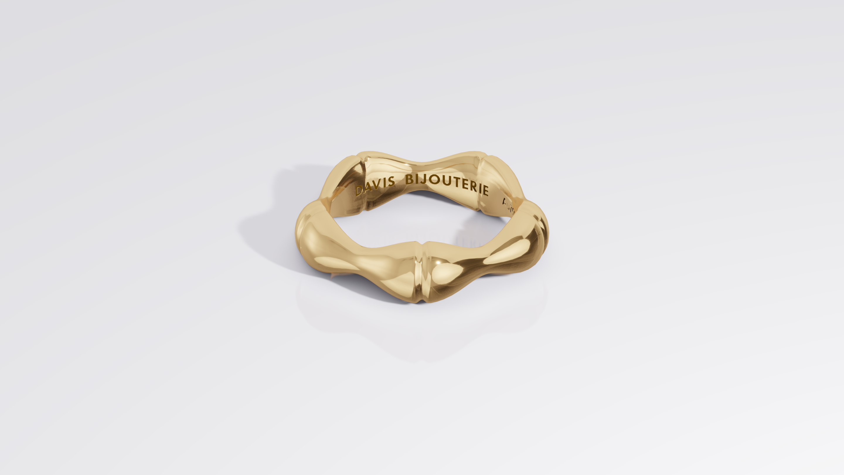 Petite Bamboo Ring Yellow Gold