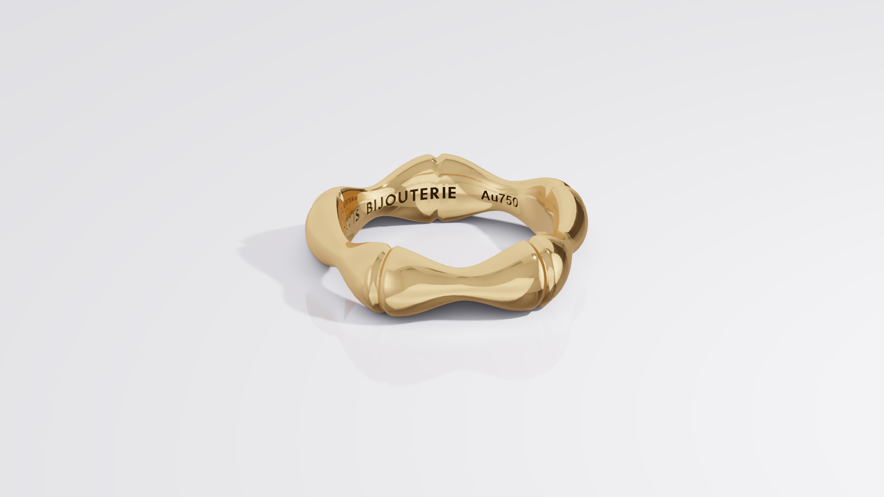 Petite Bamboo Ring Yellow Gold
