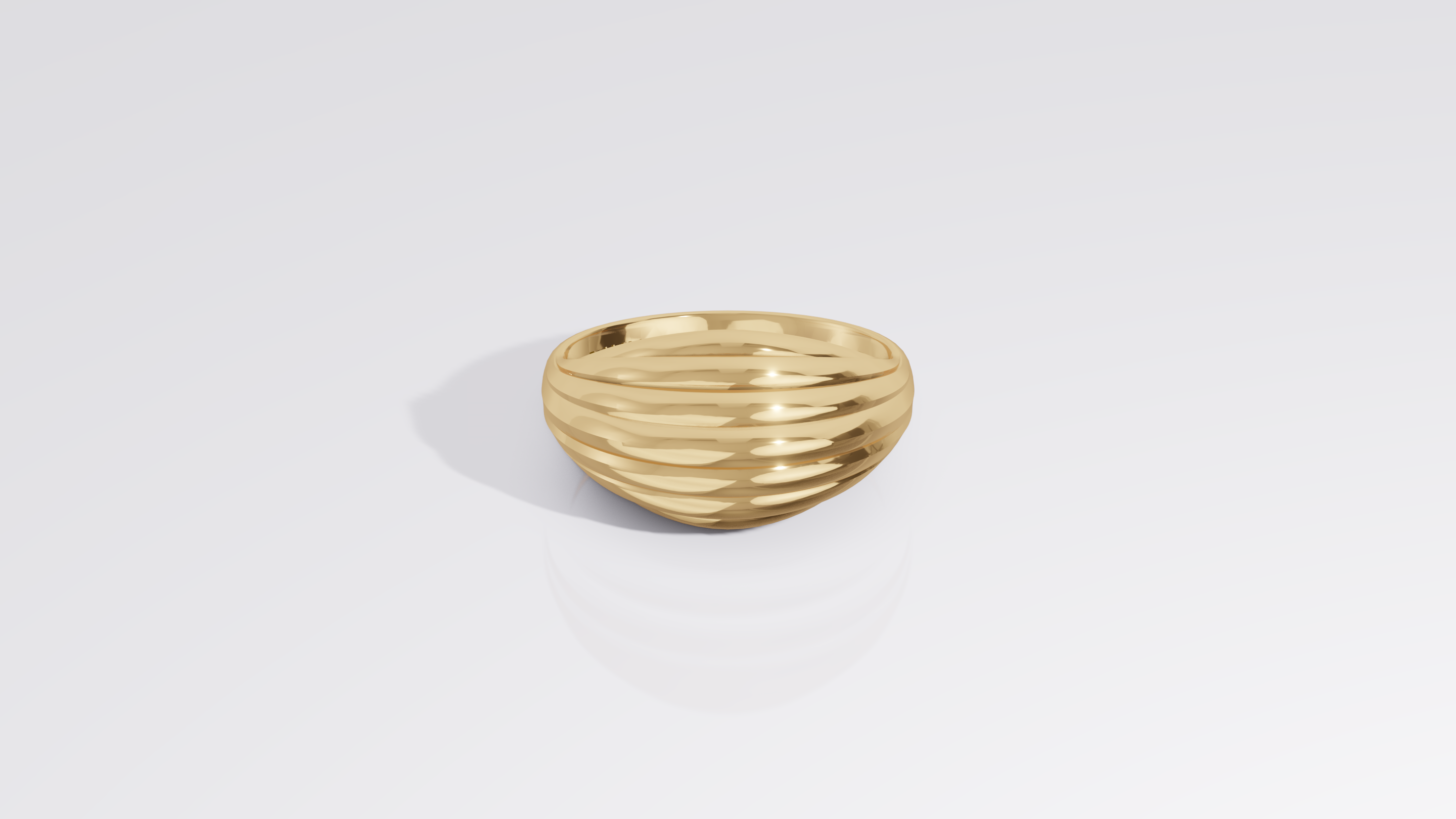 Petite Shell Ring Yellow Gold