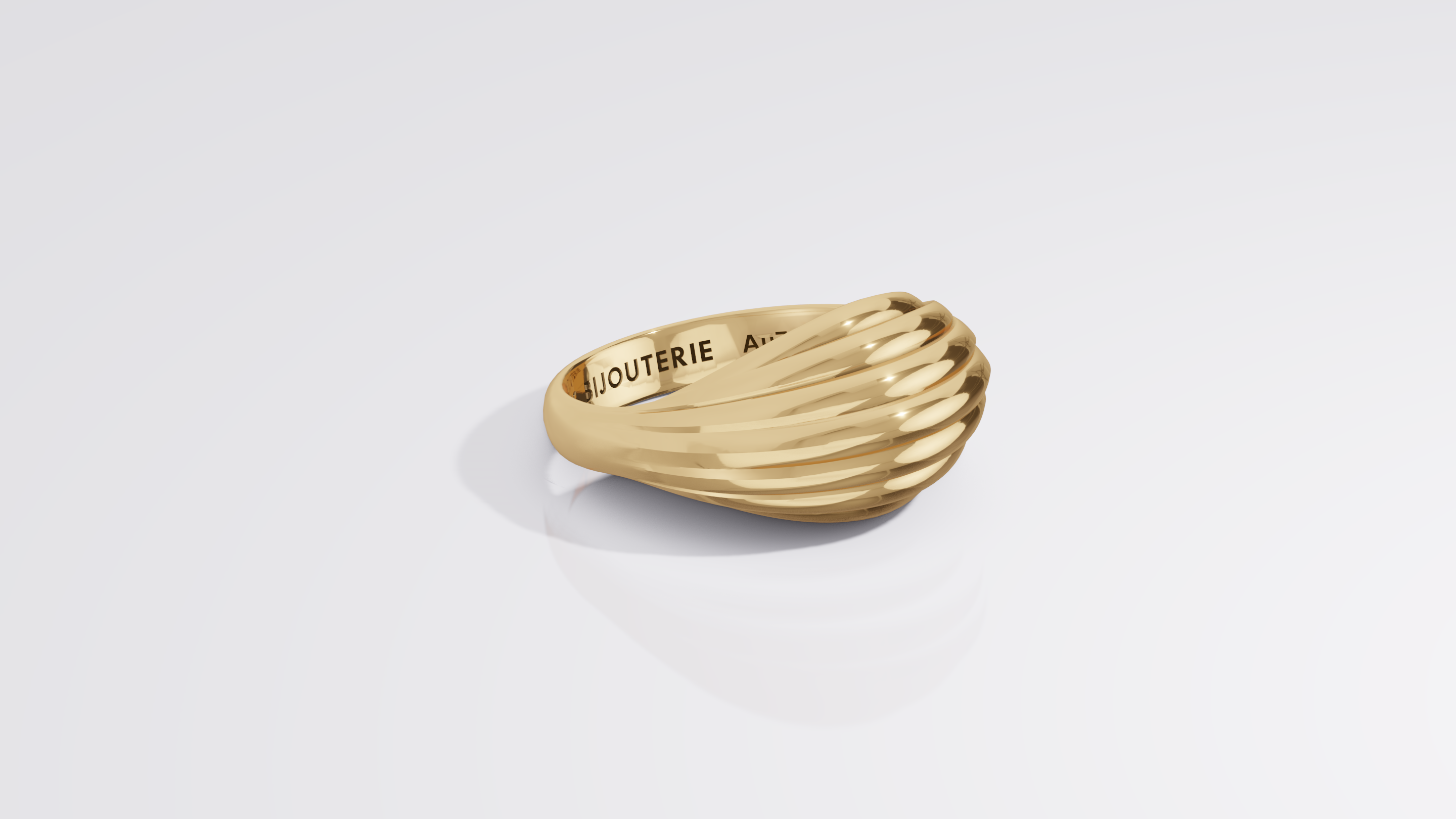Petite Shell Ring Yellow Gold