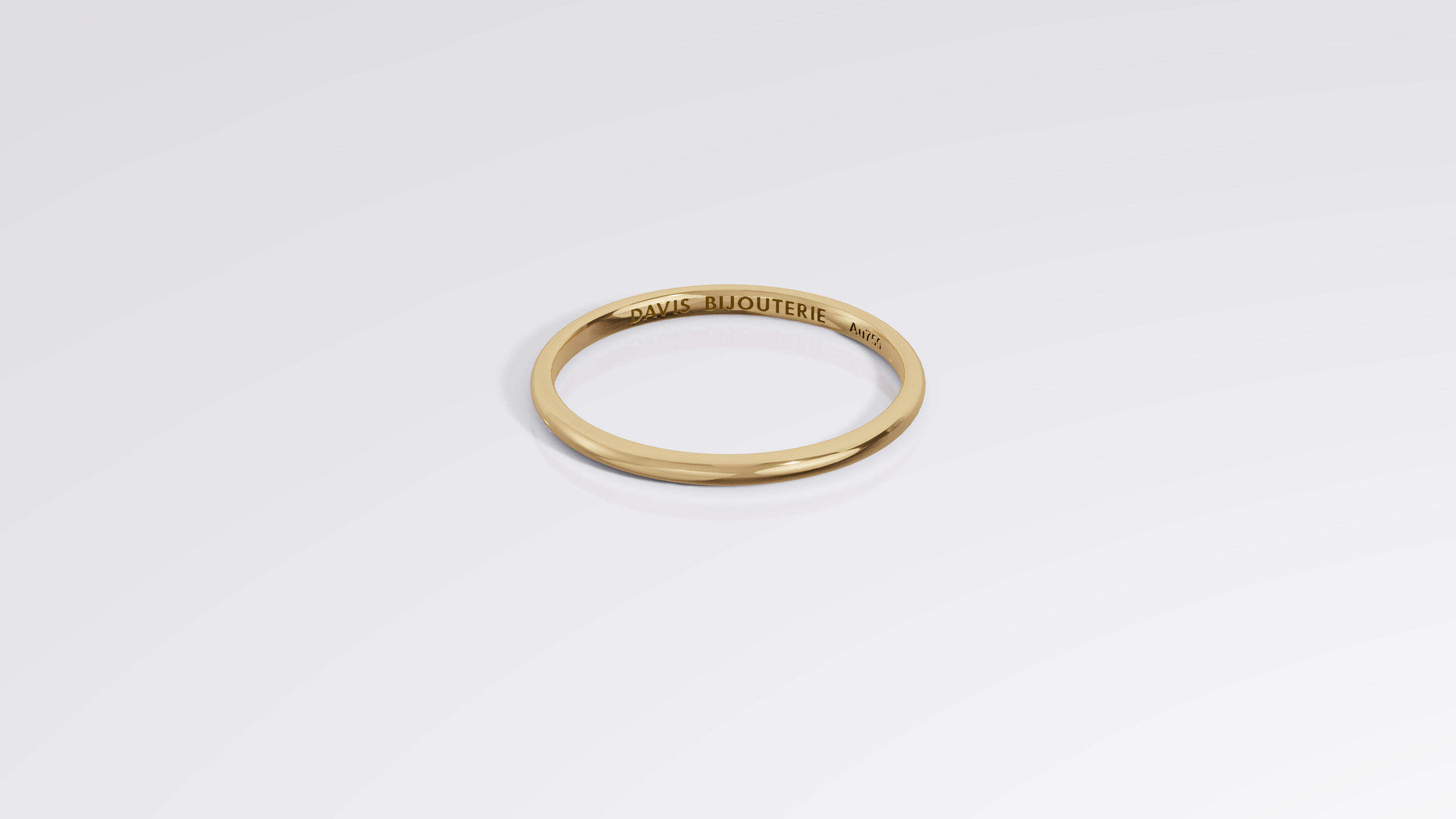 Ultrathin Round Band Yellow Gold