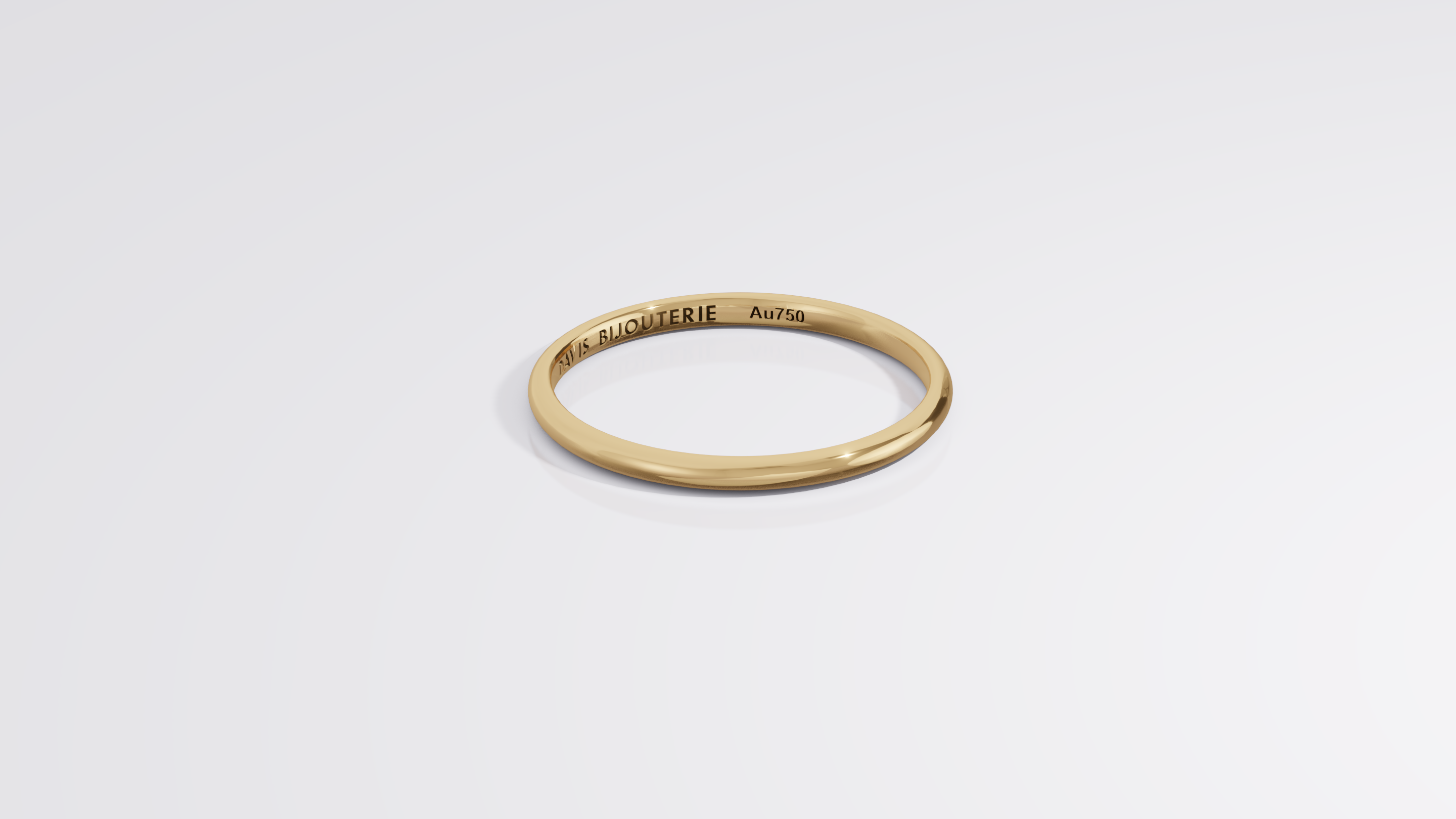 Ultrathin Round Band Yellow Gold