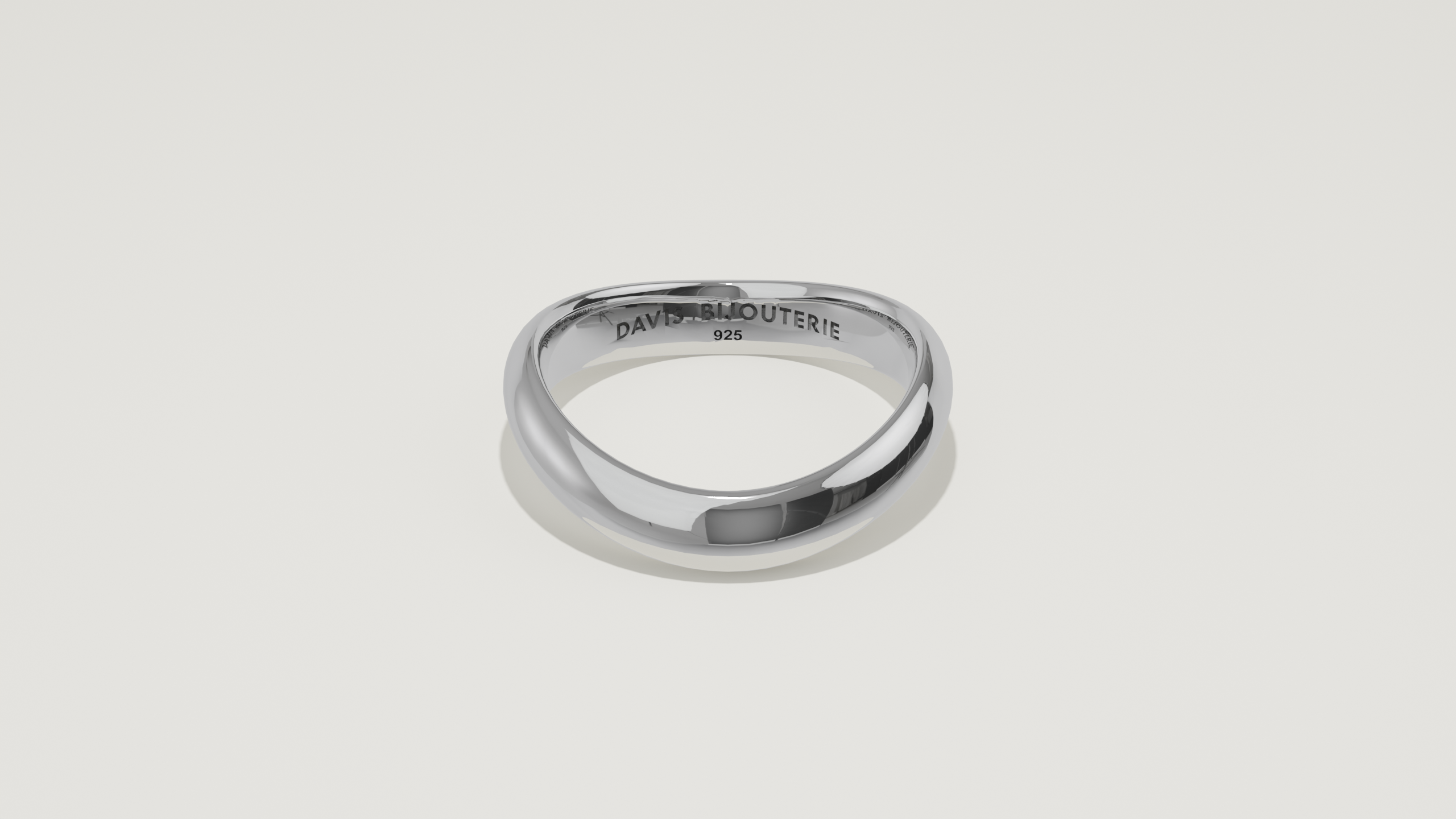 Petite Ripple 2 Band Sterling Silver