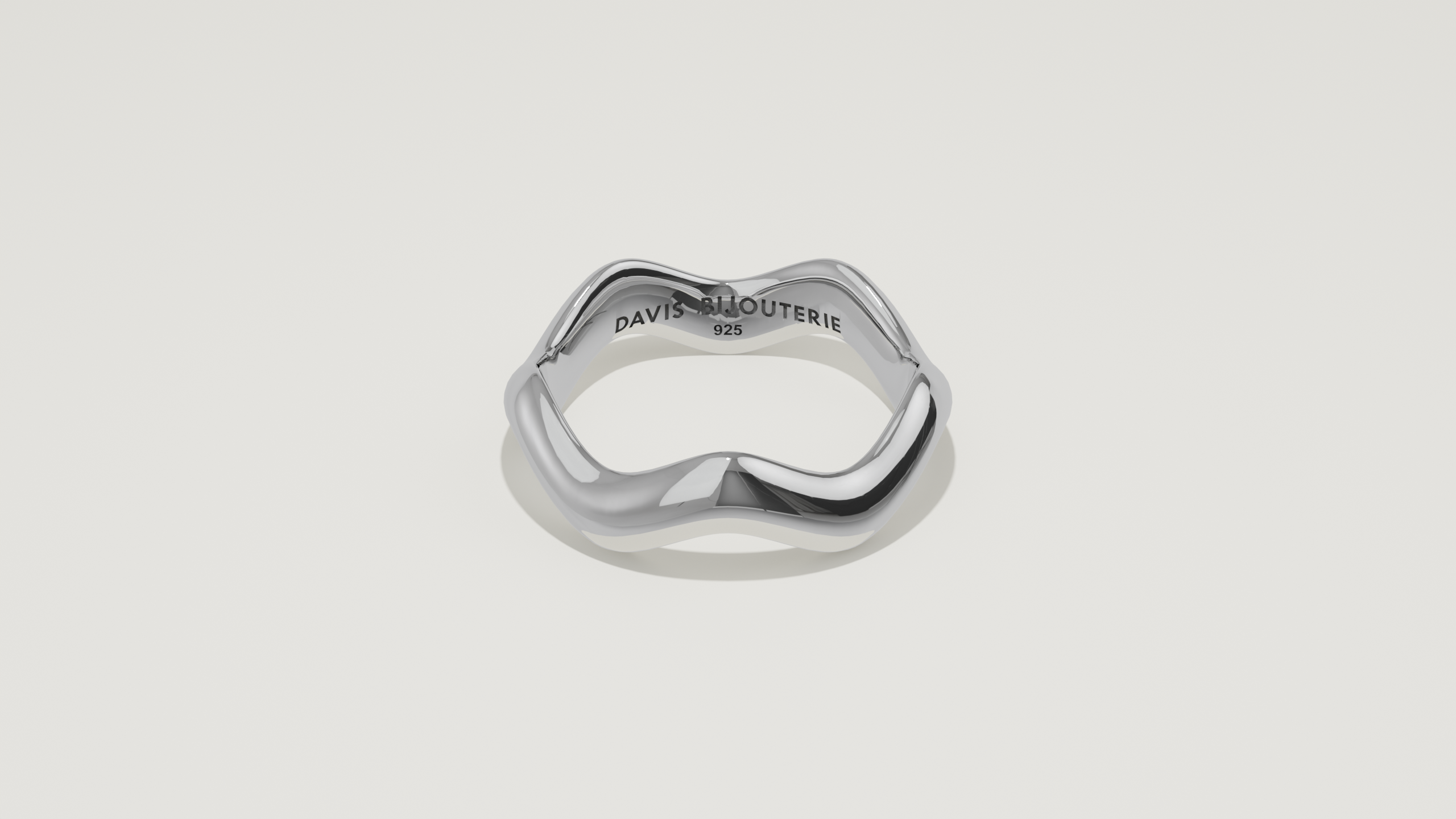 Petite Ripple 5 Band Sterling Silver