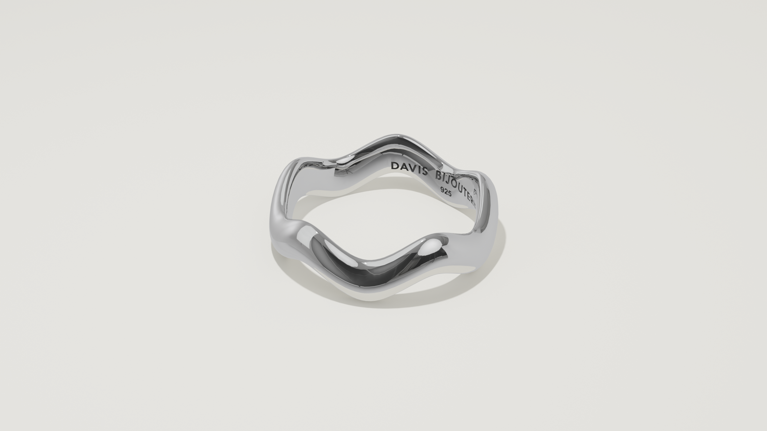 Petite Ripple 5 Band Sterling Silver