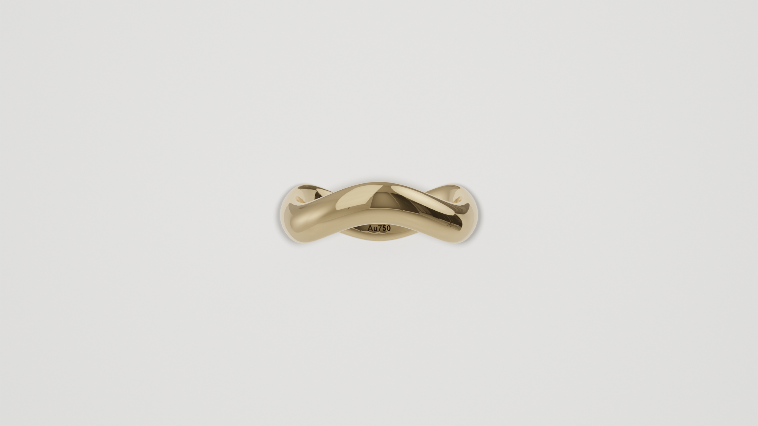 Petite Ripple 3 Band Yellow Gold