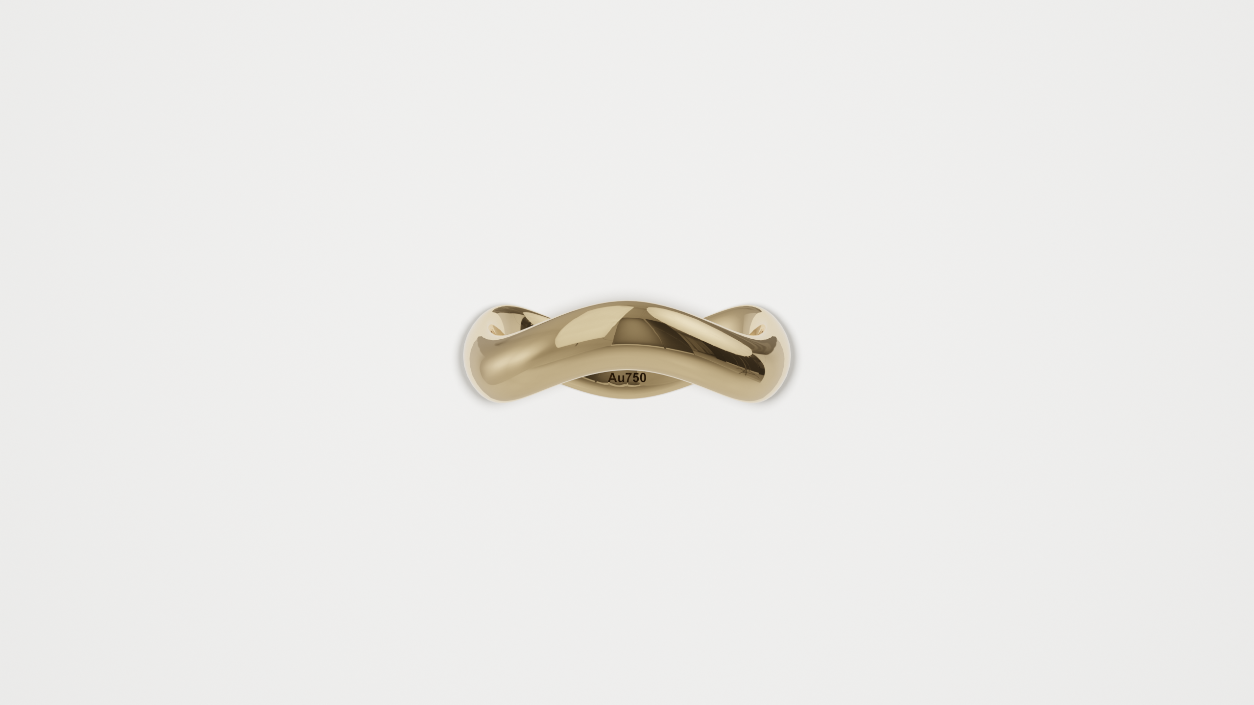 Petite Ripple 3 Band Yellow Gold