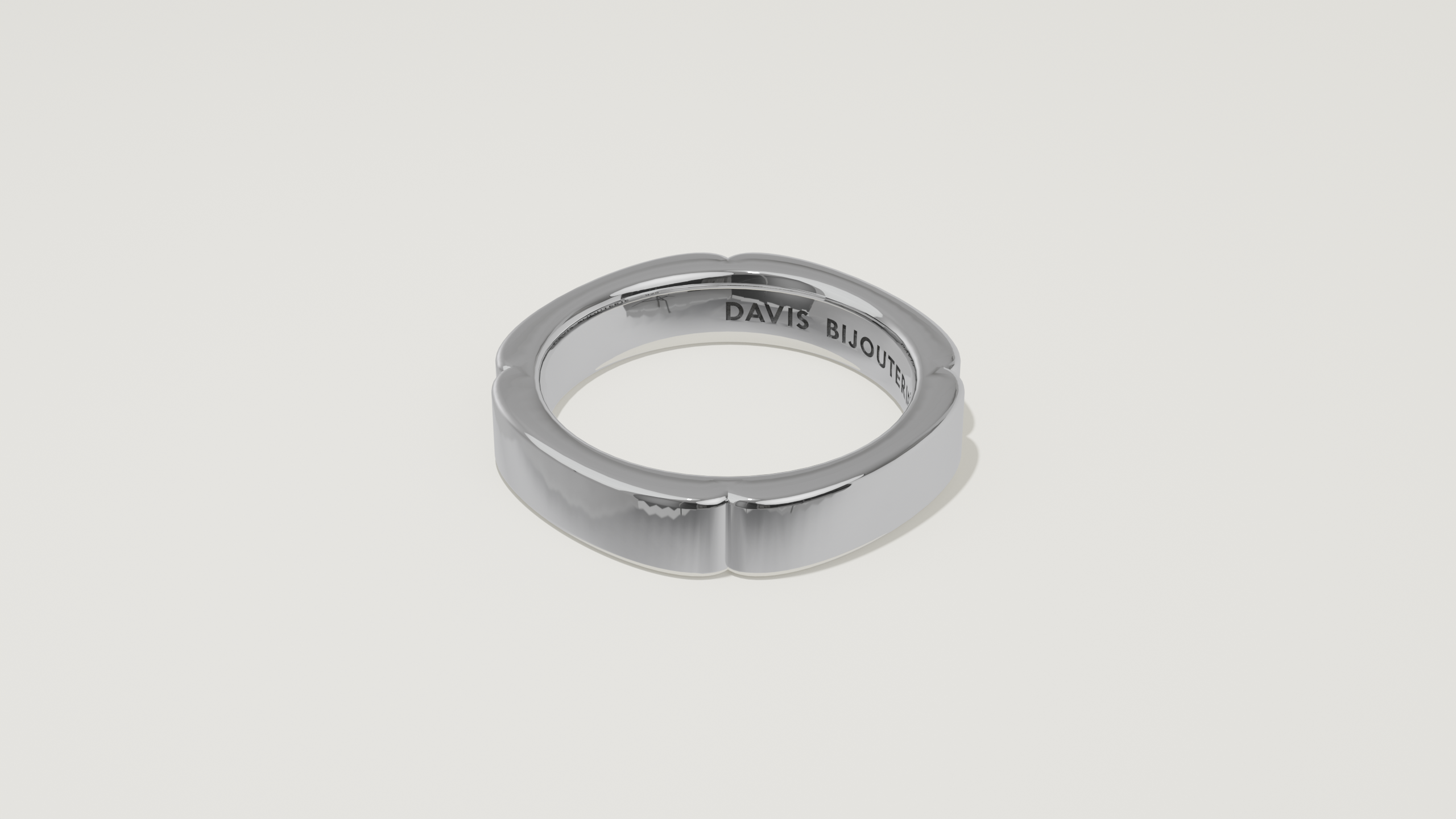 Lucky Clover Band Sterling Silver