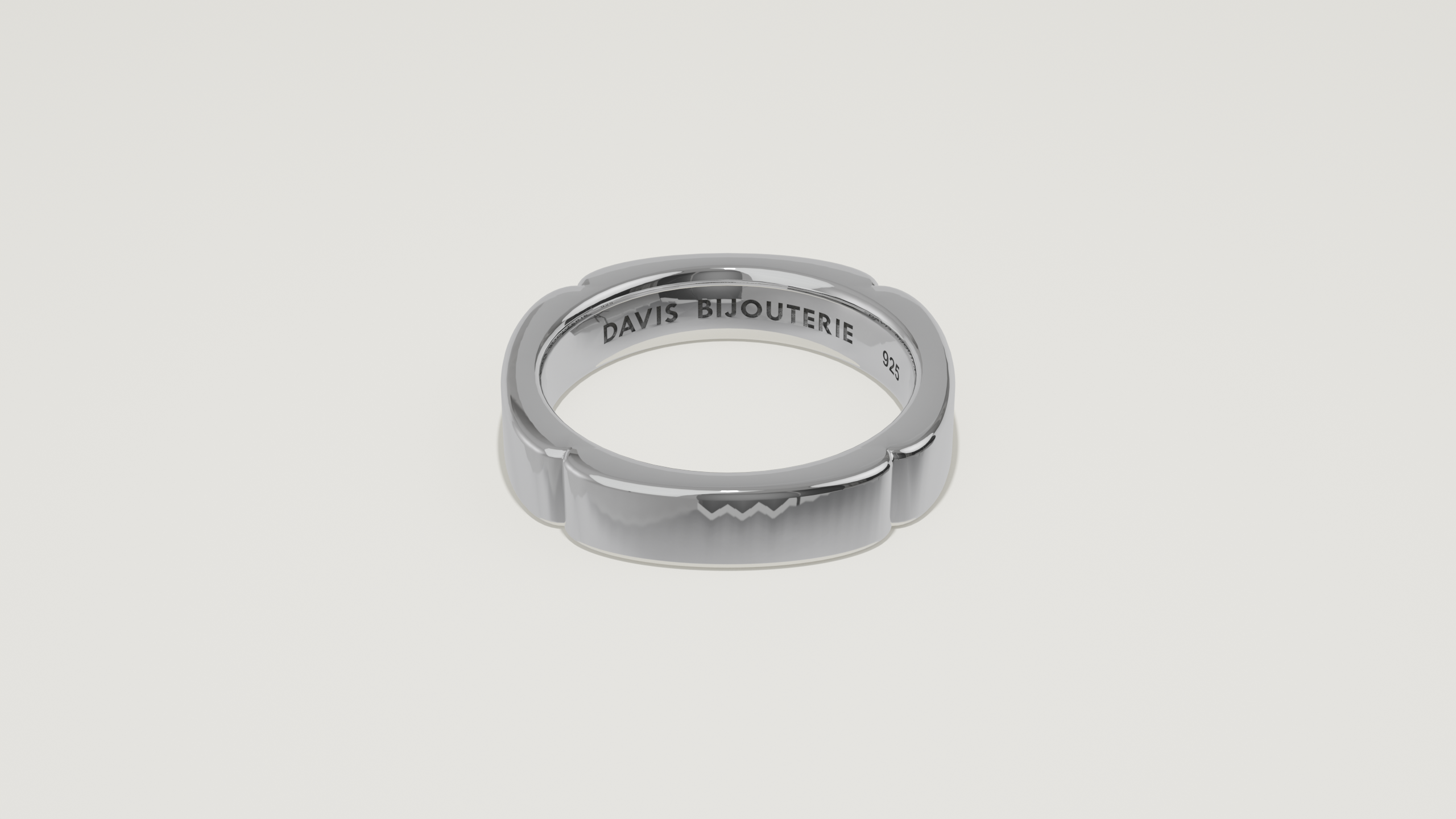 Lucky Clover Band Sterling Silver