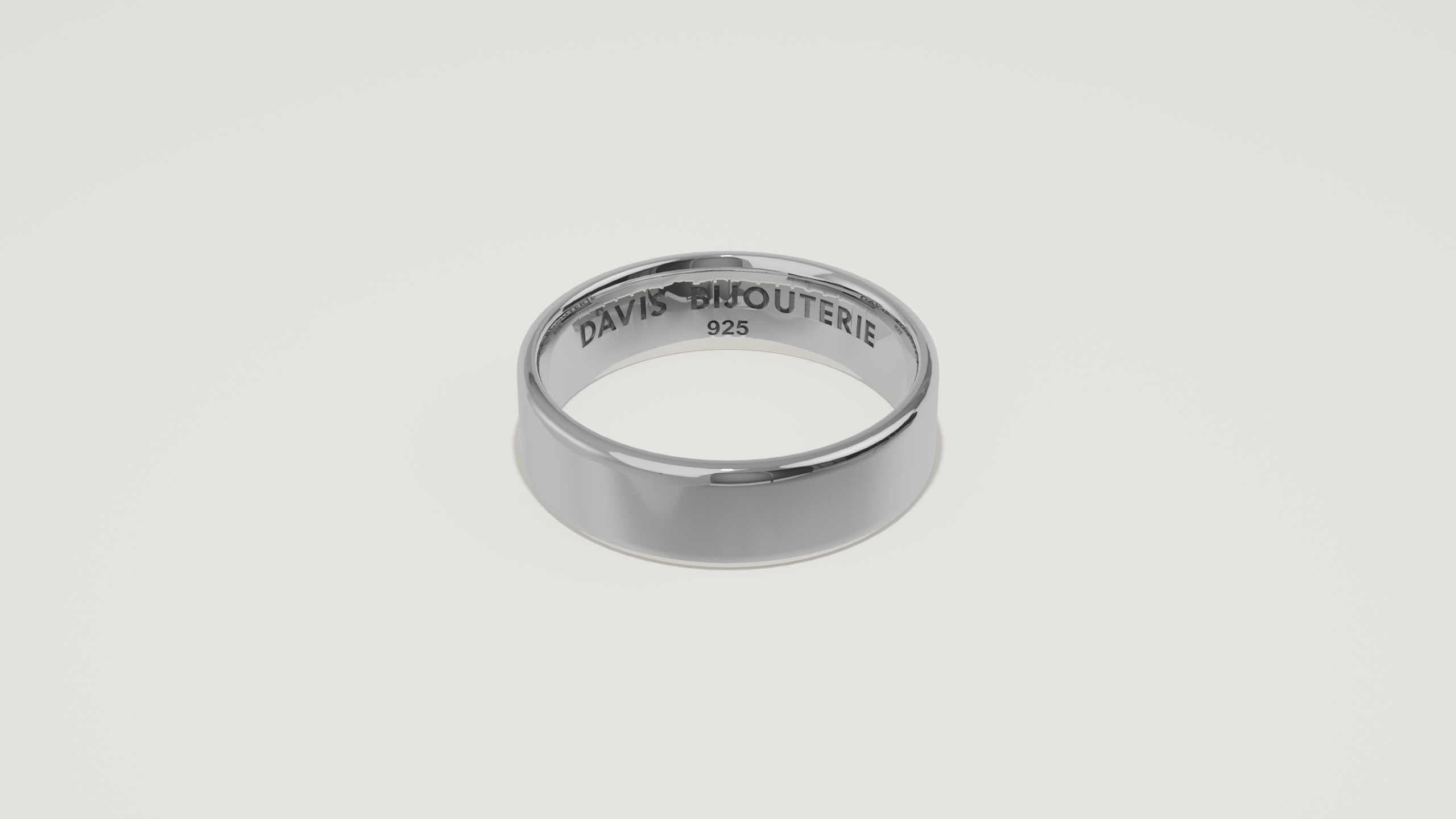 5mm Flat Band Sterling Silver