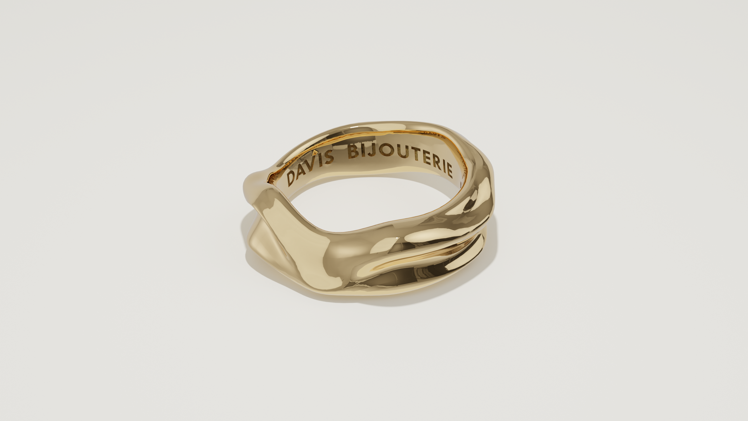 Splash Band Yellow Gold