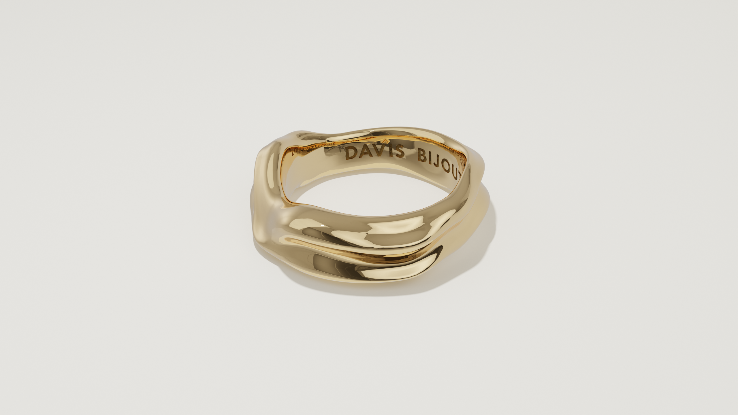 Splash Band Yellow Gold