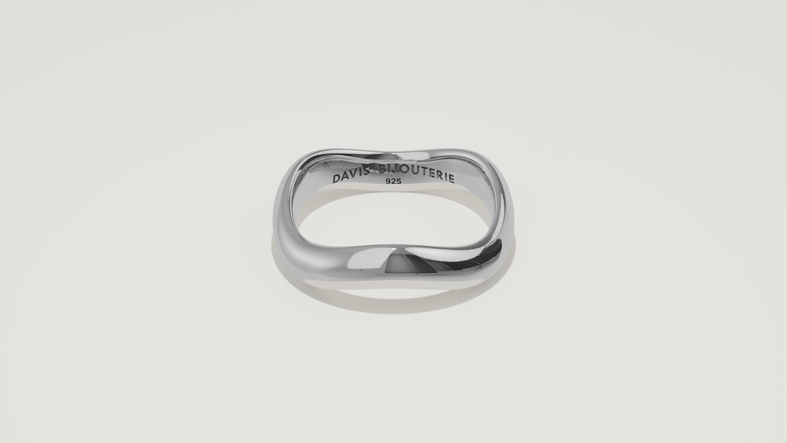 Petite Ripple 3 Band Sterling Silver