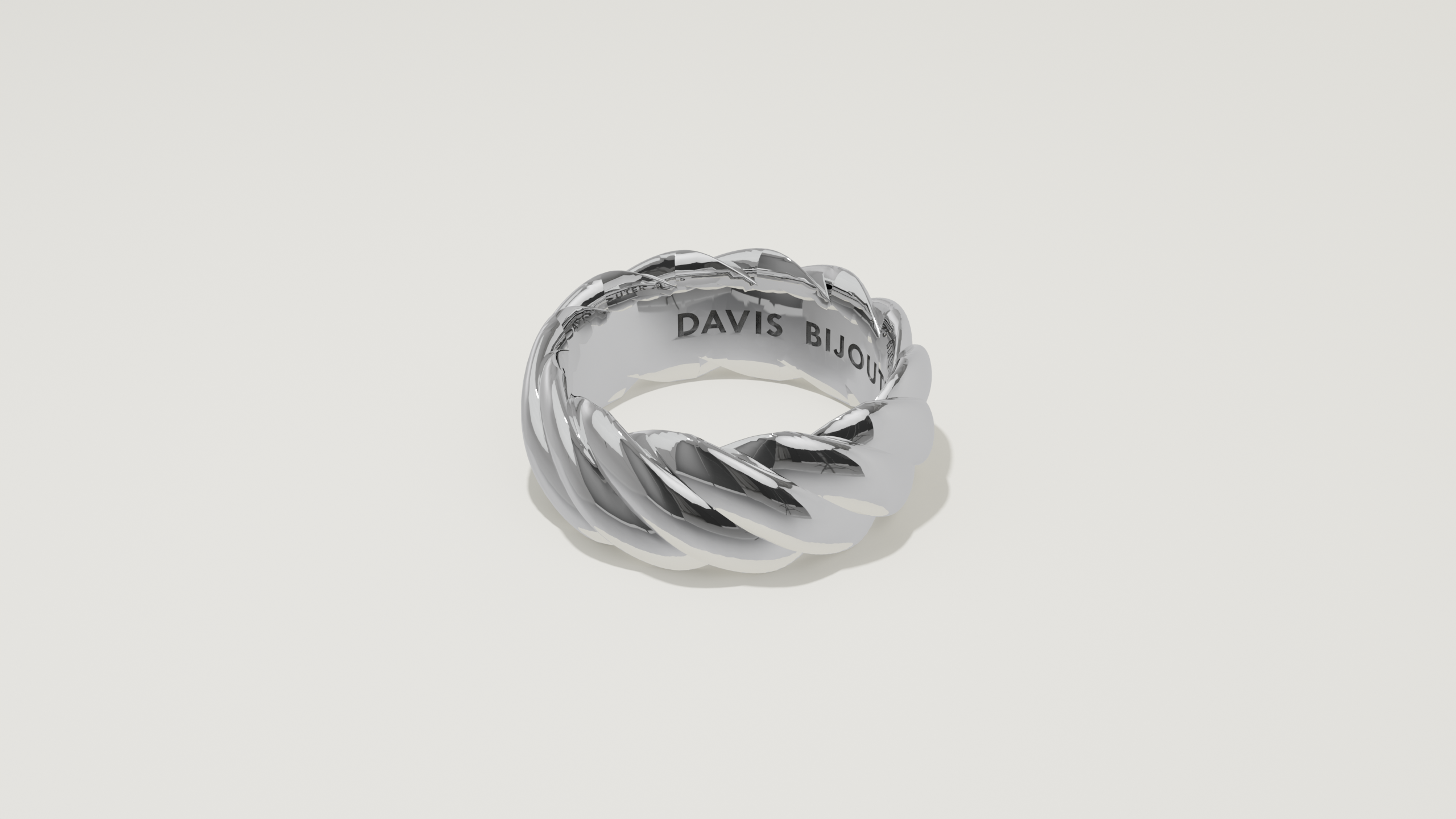 8mm Rope Band Sterling Silver