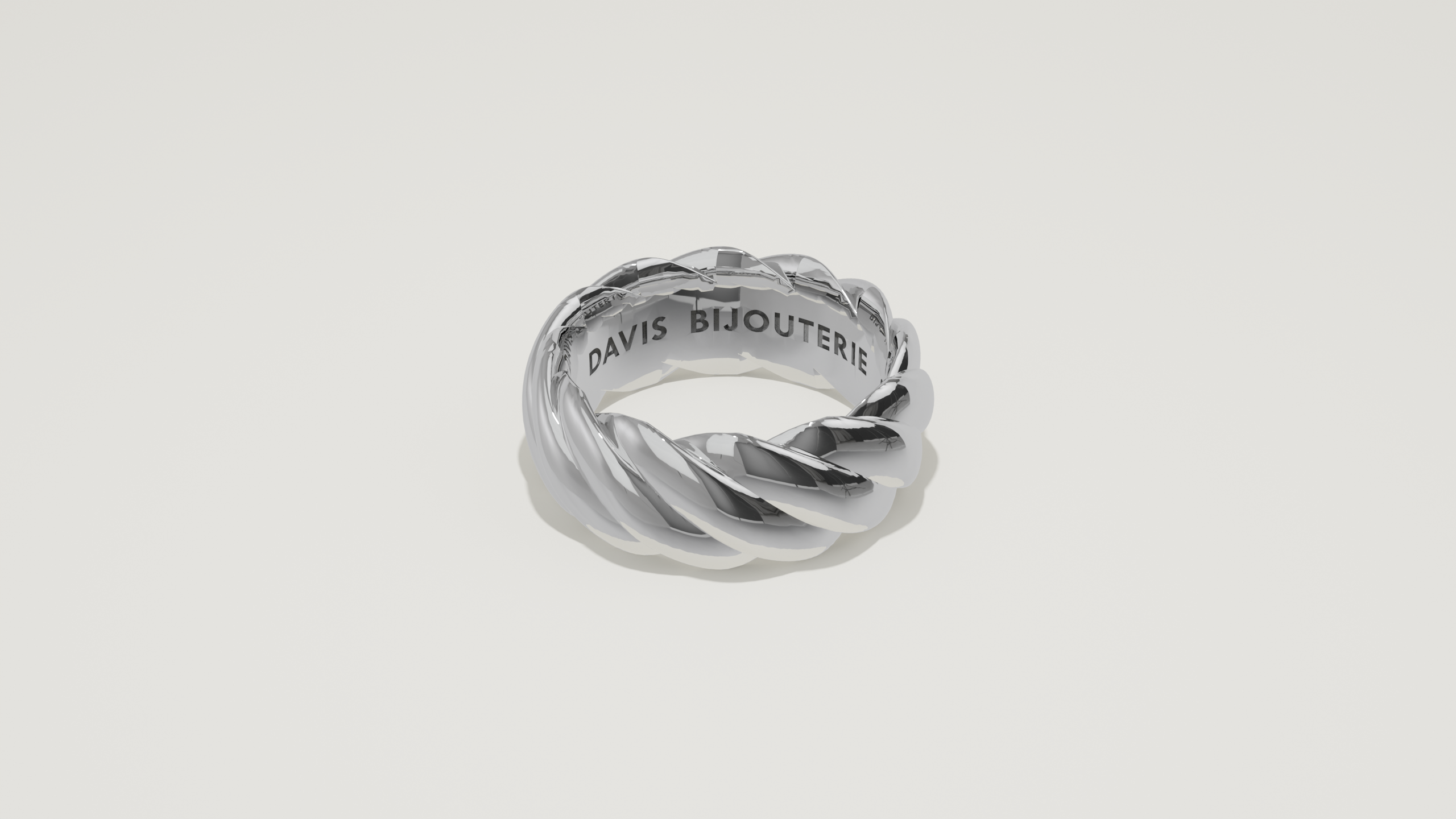 8mm Rope Band Sterling Silver