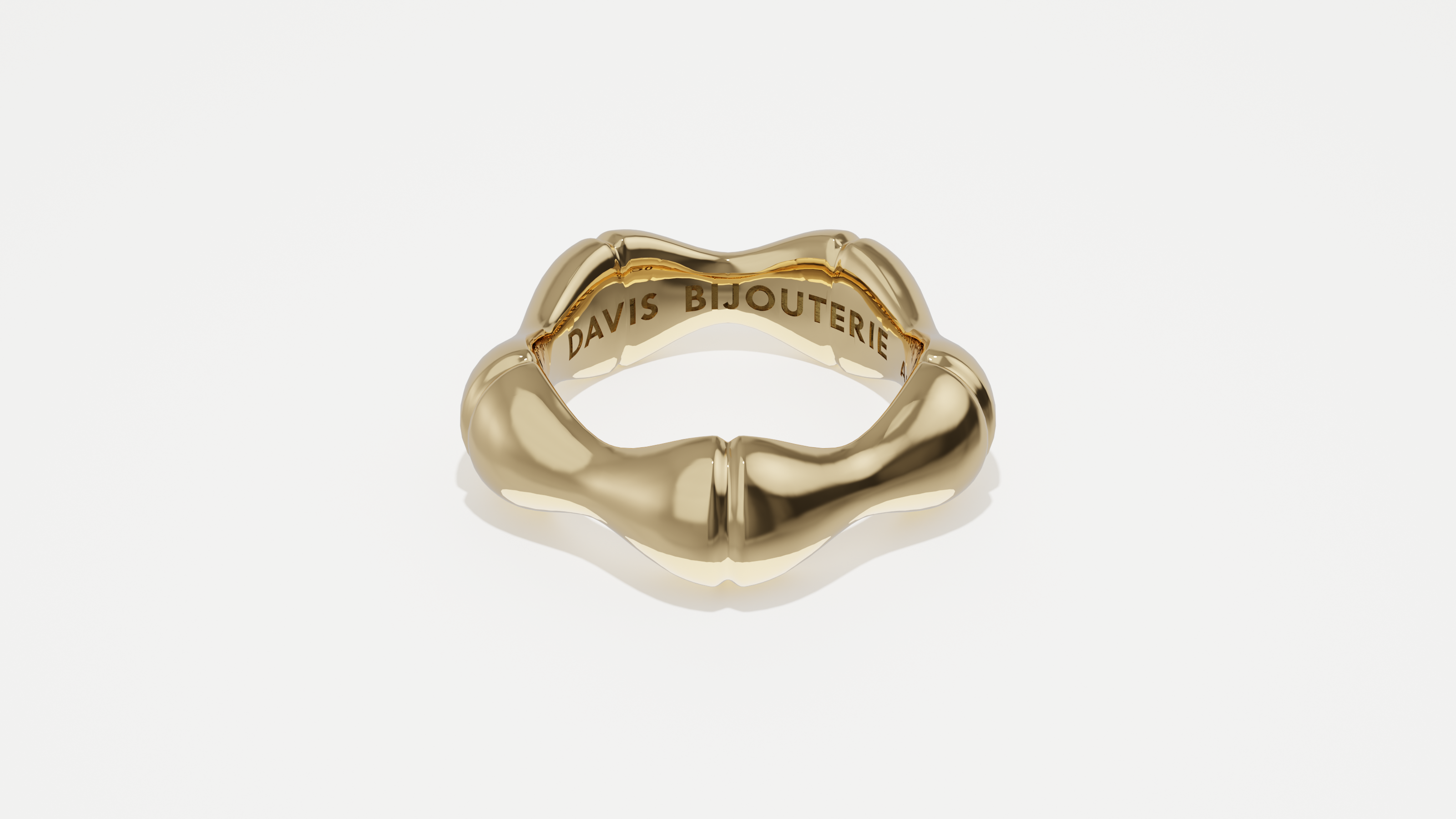 Bamboo Ring Yellow Gold