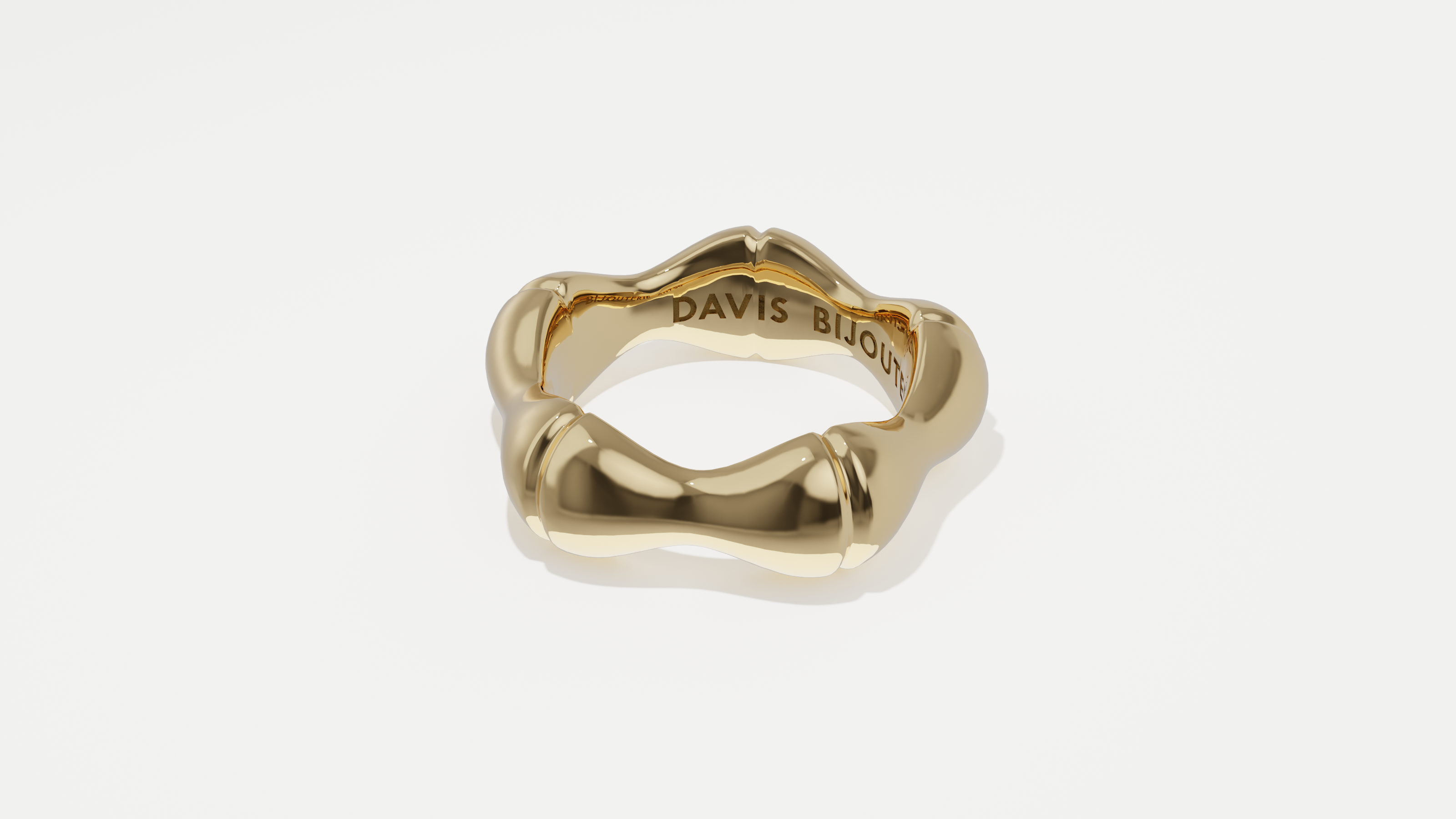 Bamboo Ring Yellow Gold