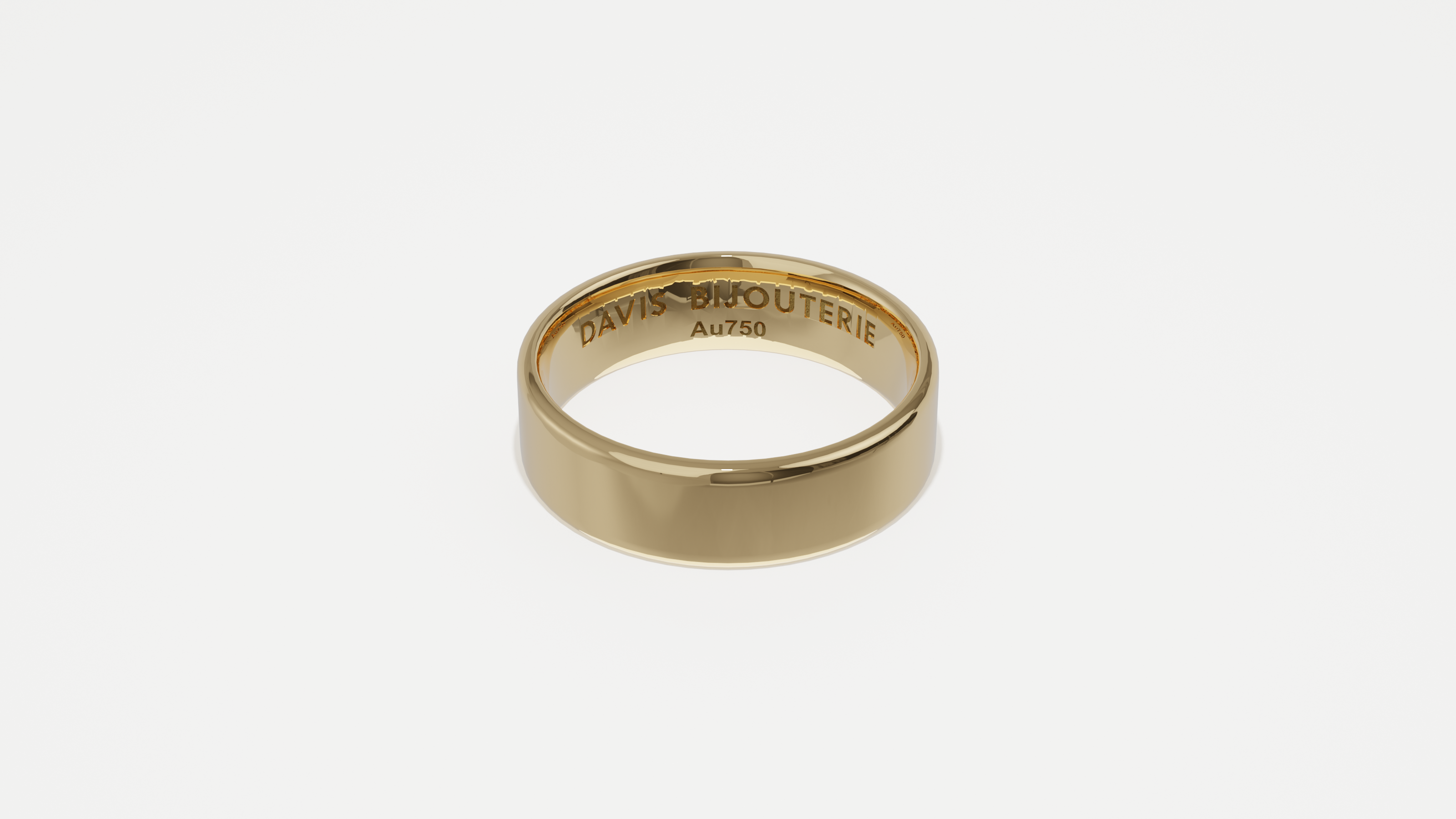 5mm Flat Band Yellow Gold