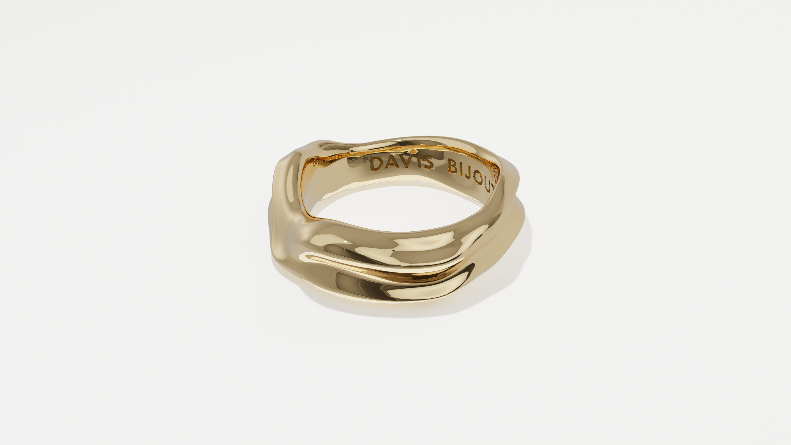 Splash Band Yellow Gold