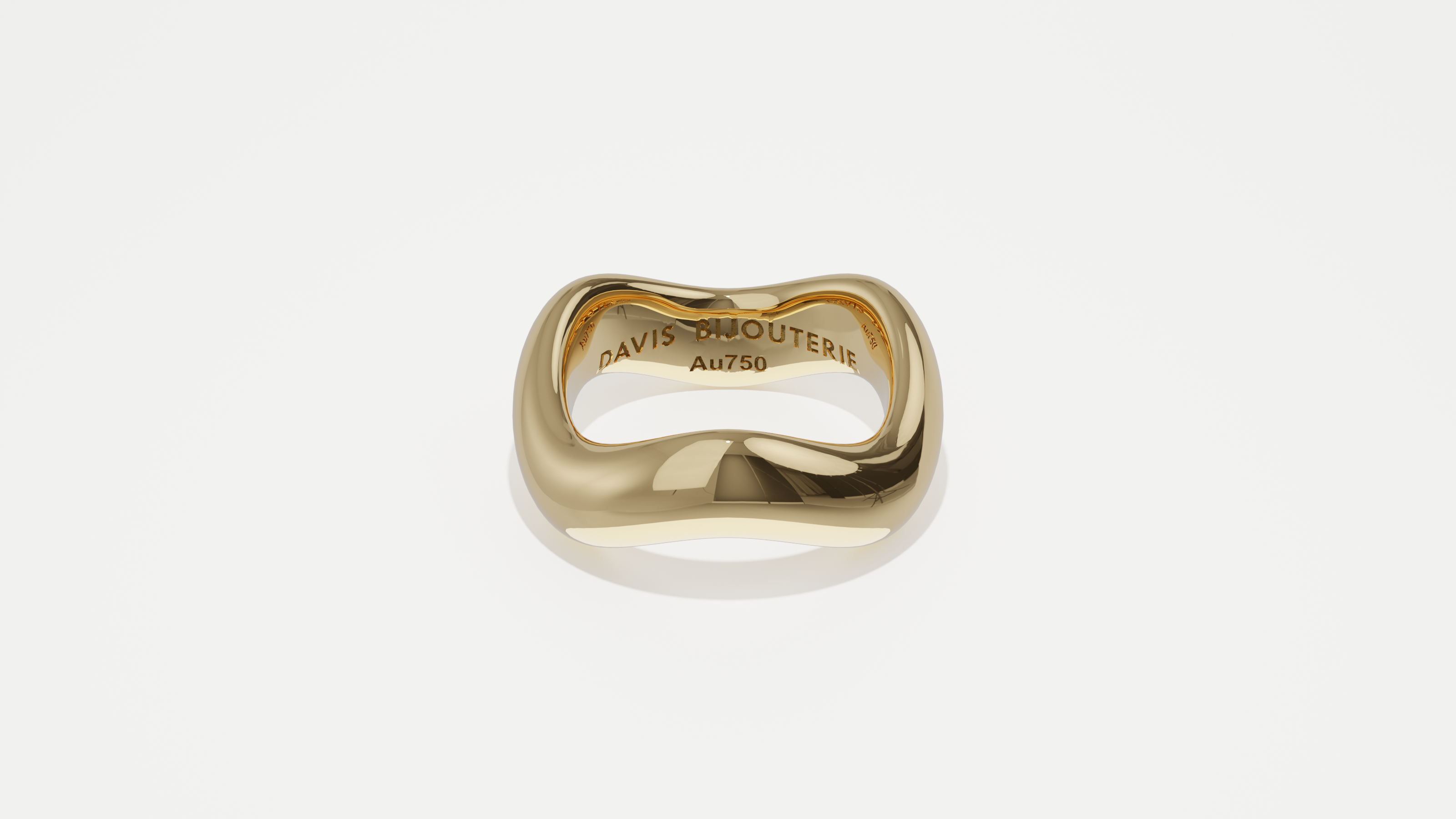 Ripple 3 Band Yellow Gold