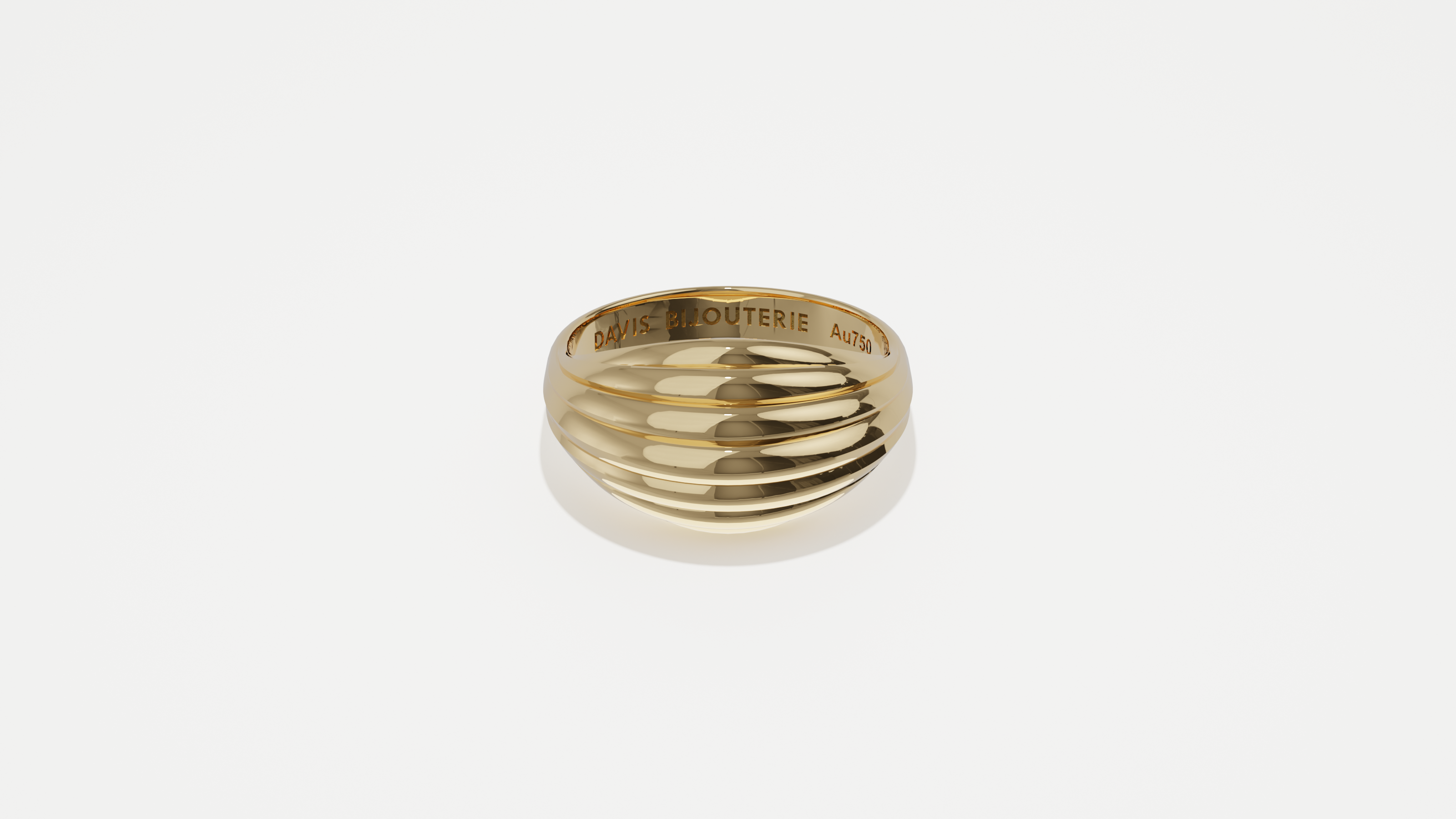 Petite Shell Ring Yellow Gold