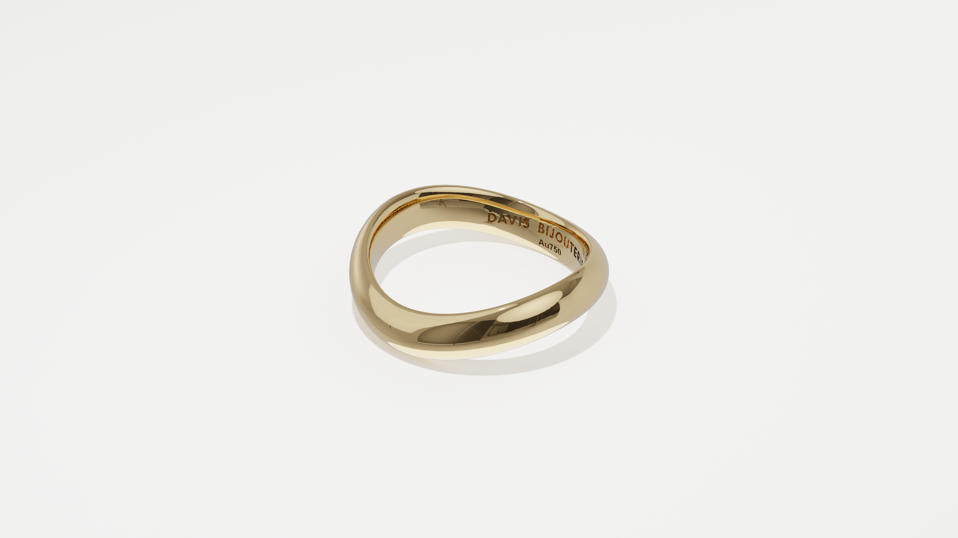 Petite Ripple 2 Band Yellow Gold