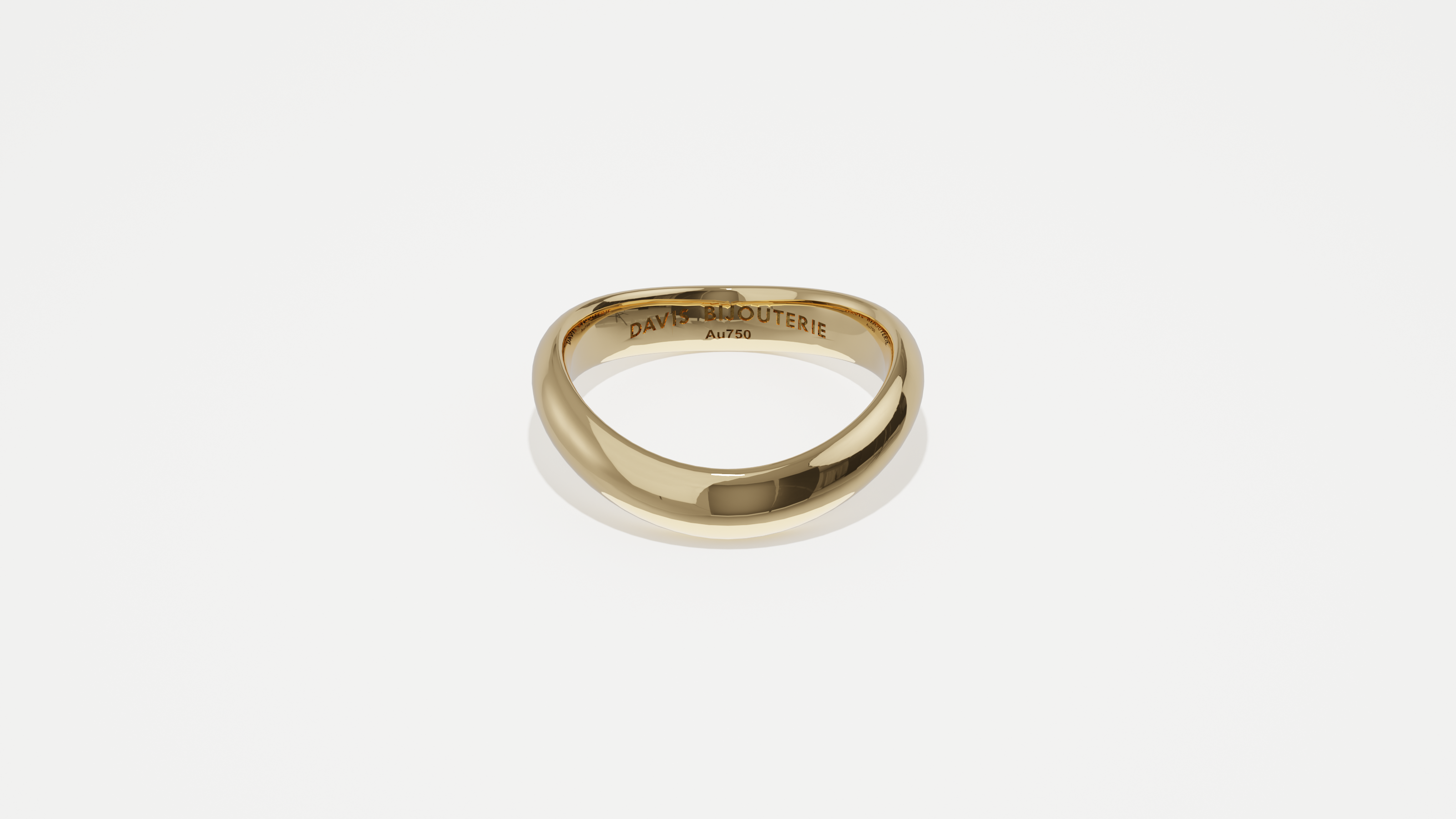 Petite Ripple 2 Band Yellow Gold