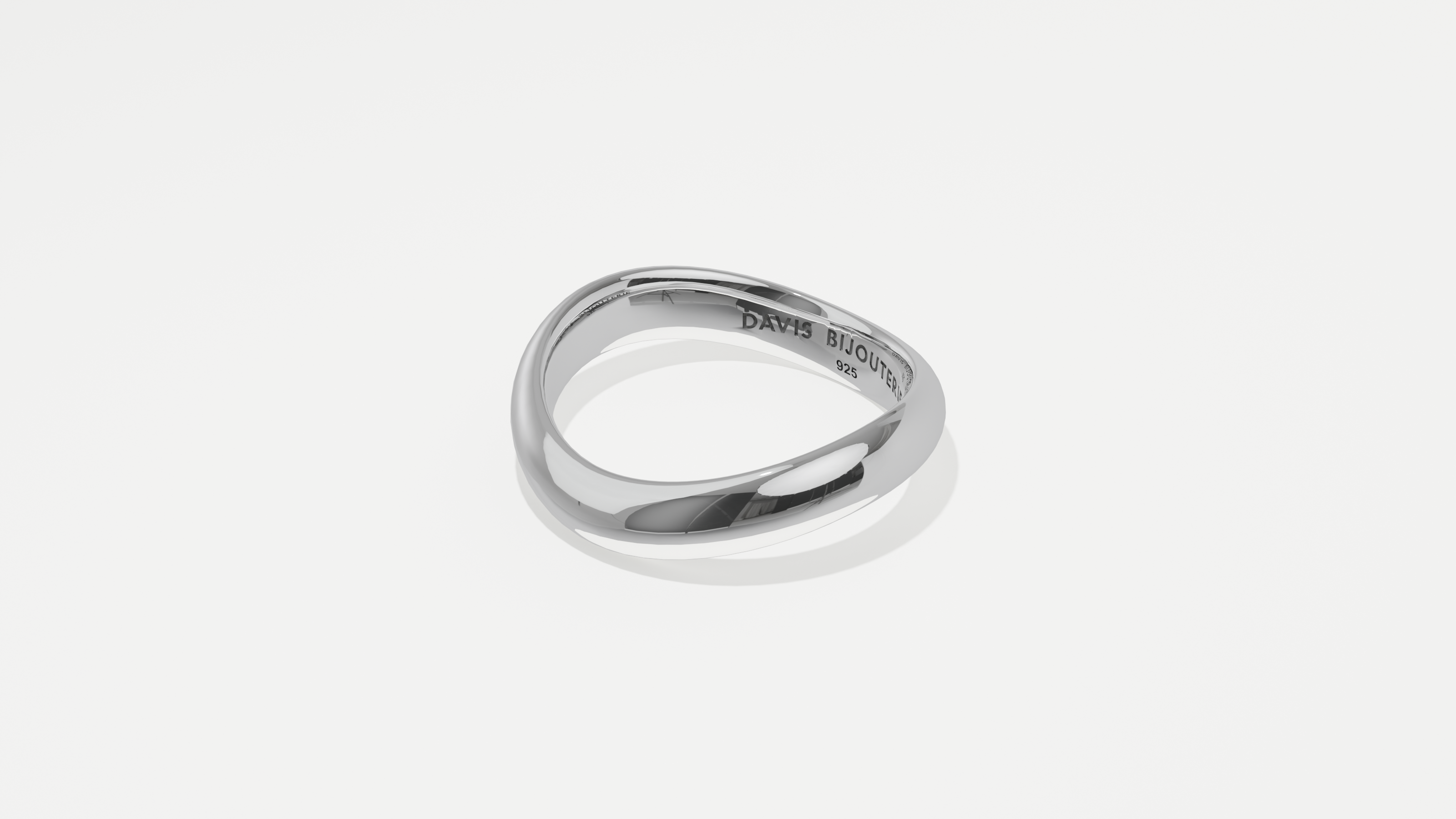 Petite Ripple 2 Band Sterling Silver