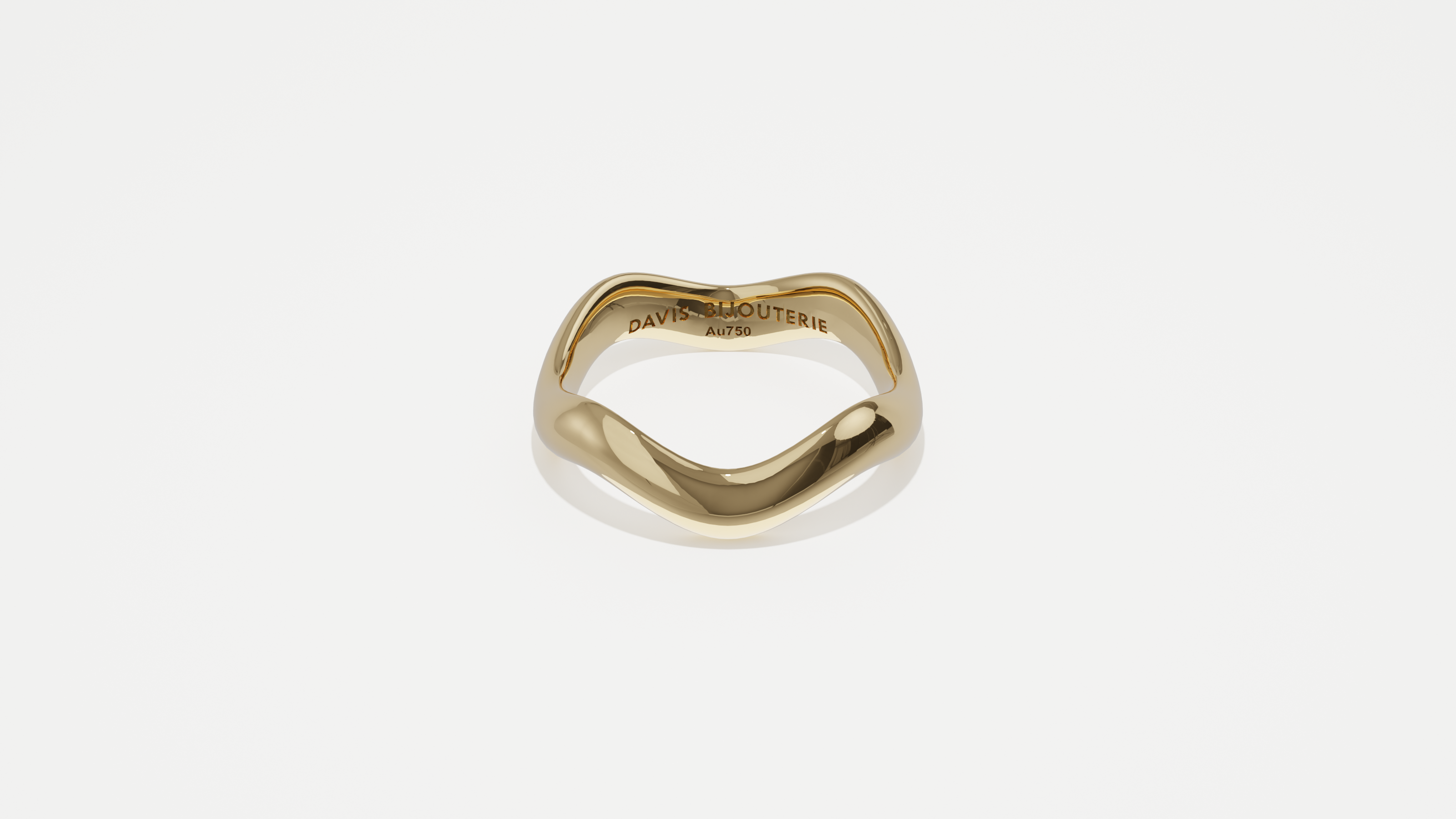 Petite Ripple 4 Band Yellow Gold