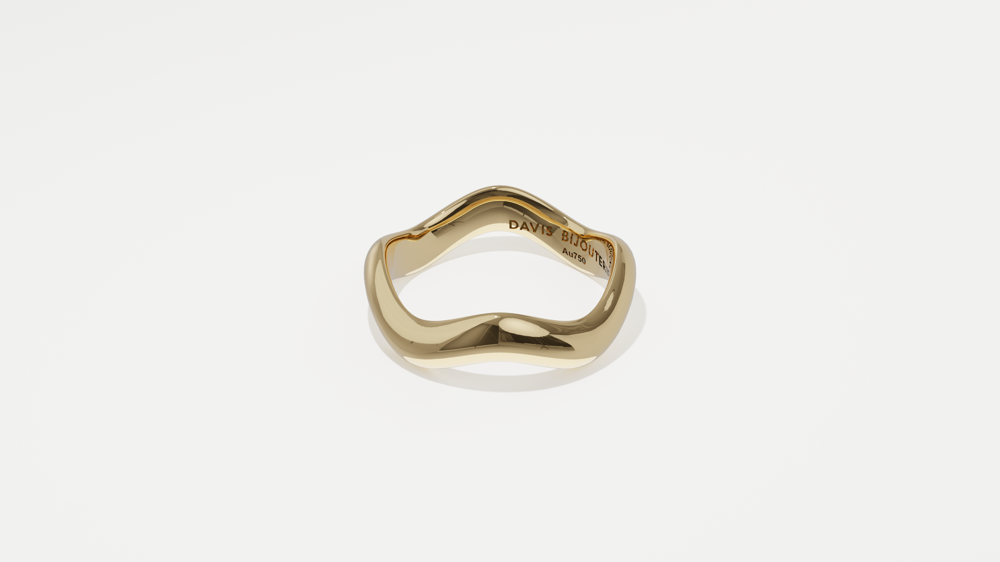 Petite Ripple 4 Band Yellow Gold