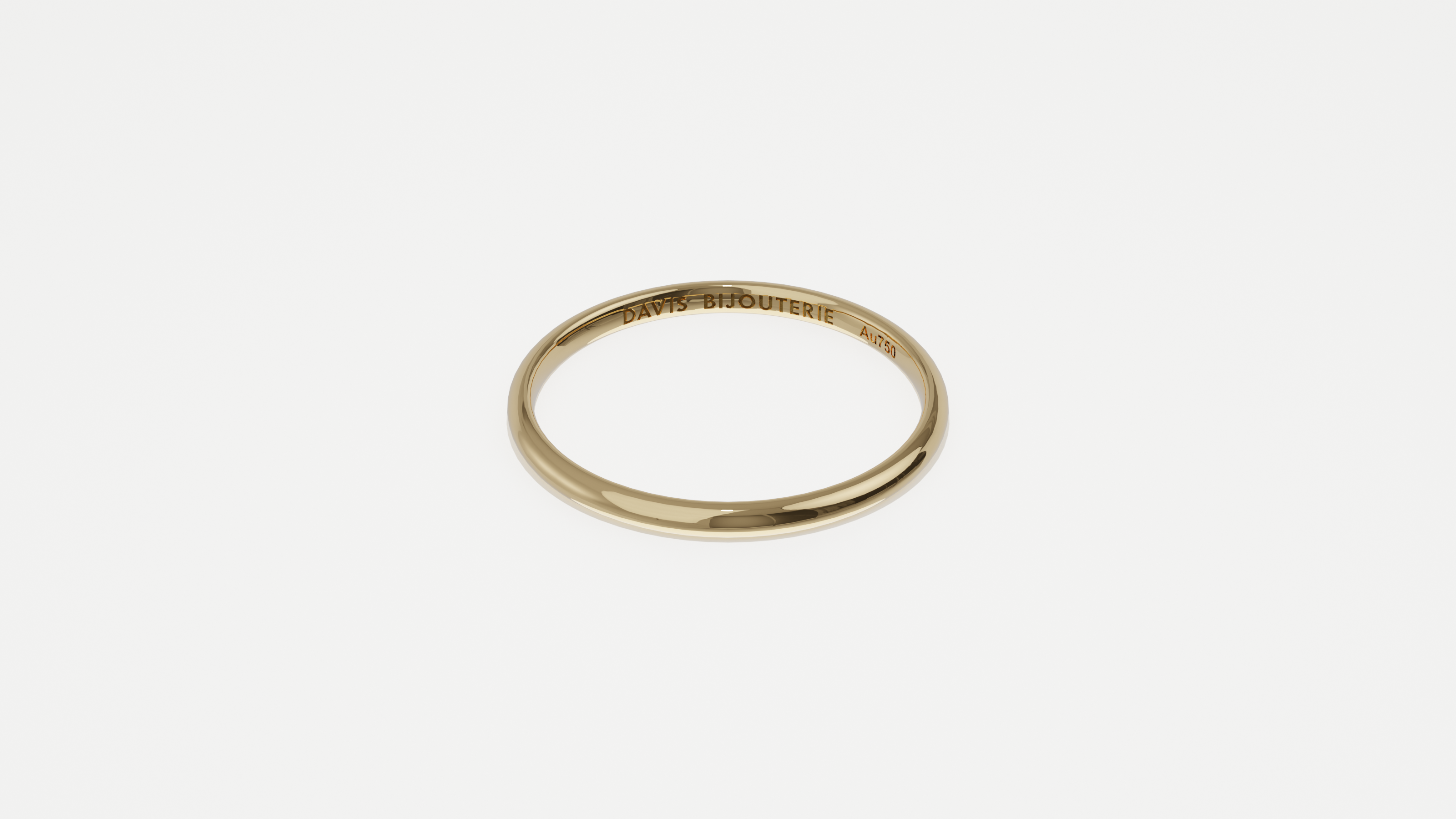 Ultrathin Round Band Yellow Gold