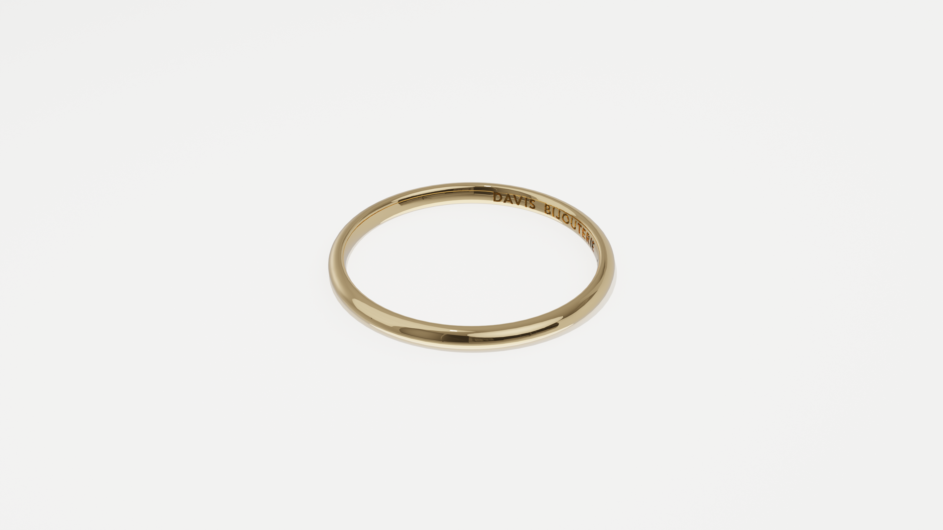 Ultrathin Round Band Yellow Gold