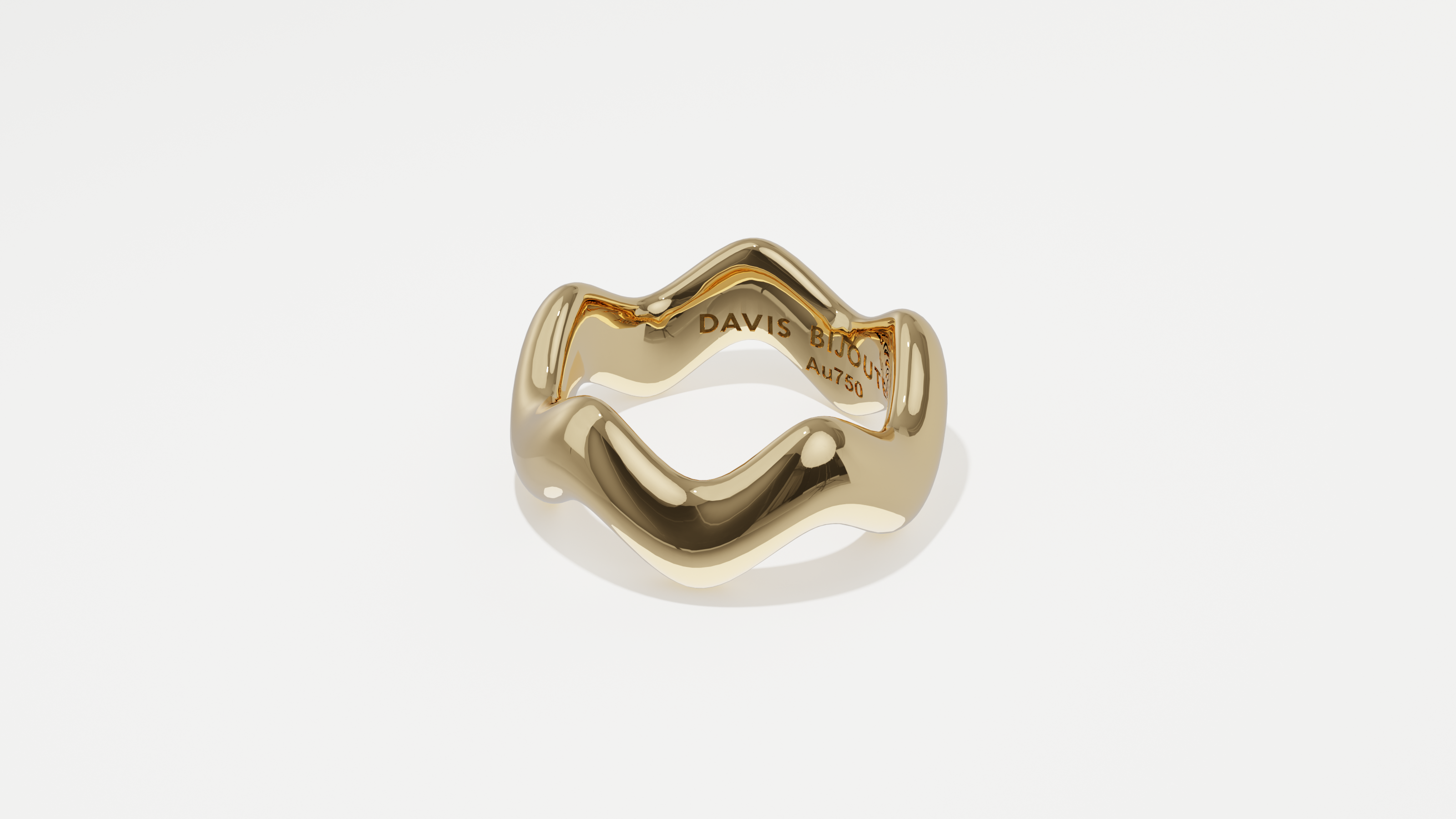 Ripple 5 Band Yellow Gold