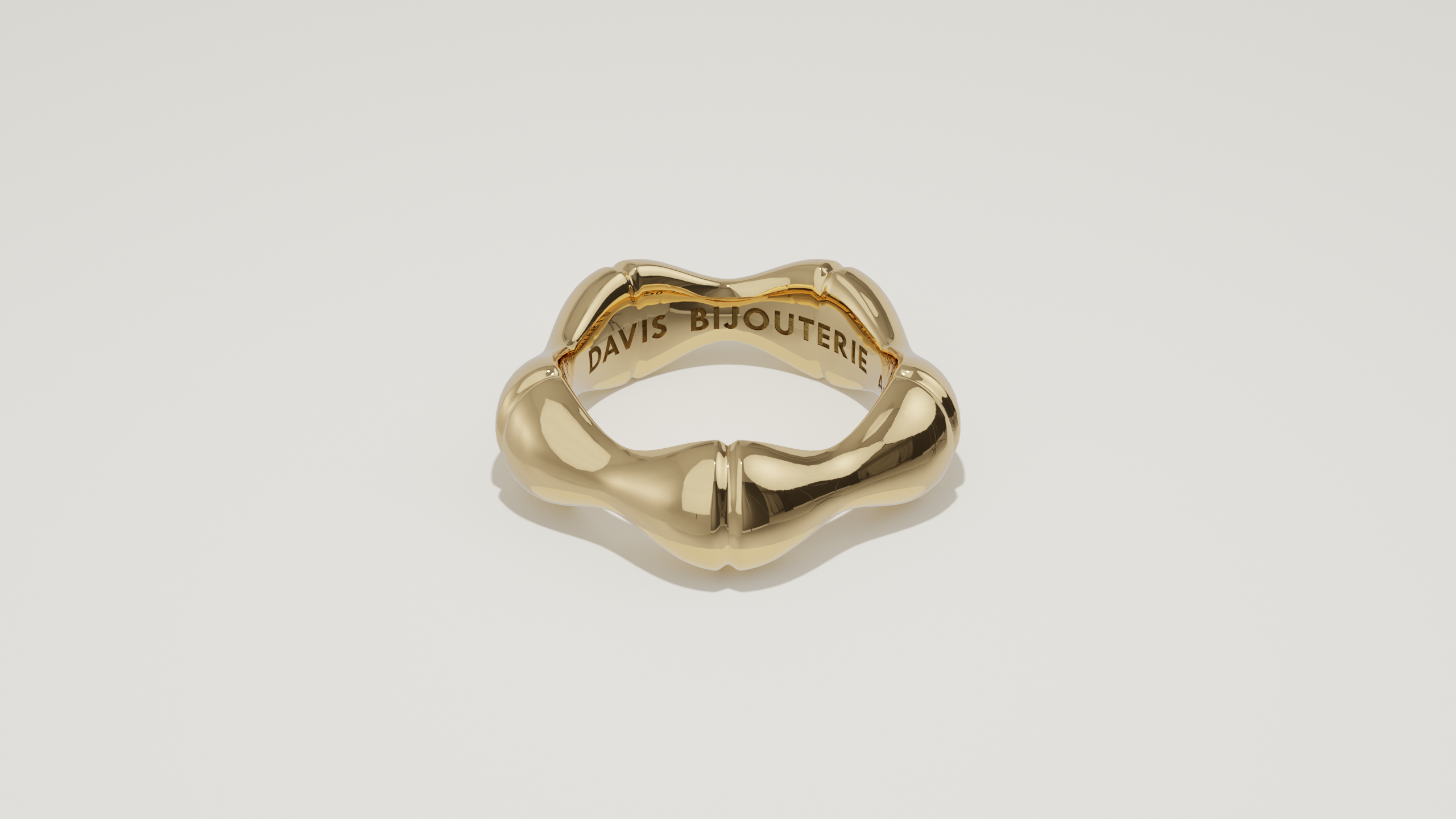Bamboo Ring Yellow Gold