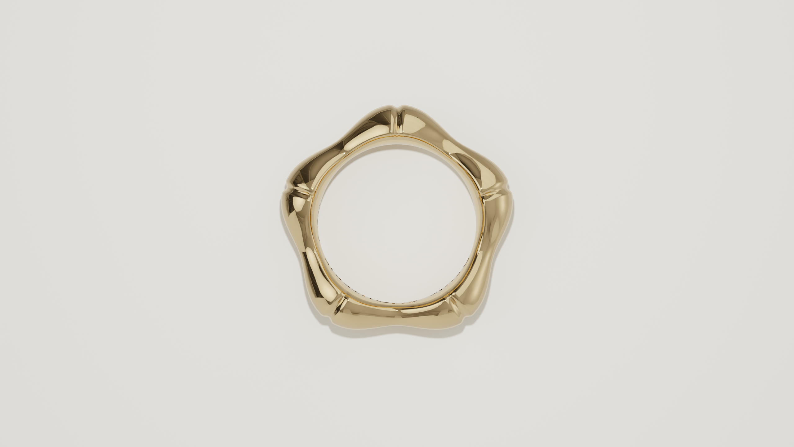 Bamboo Ring Yellow Gold